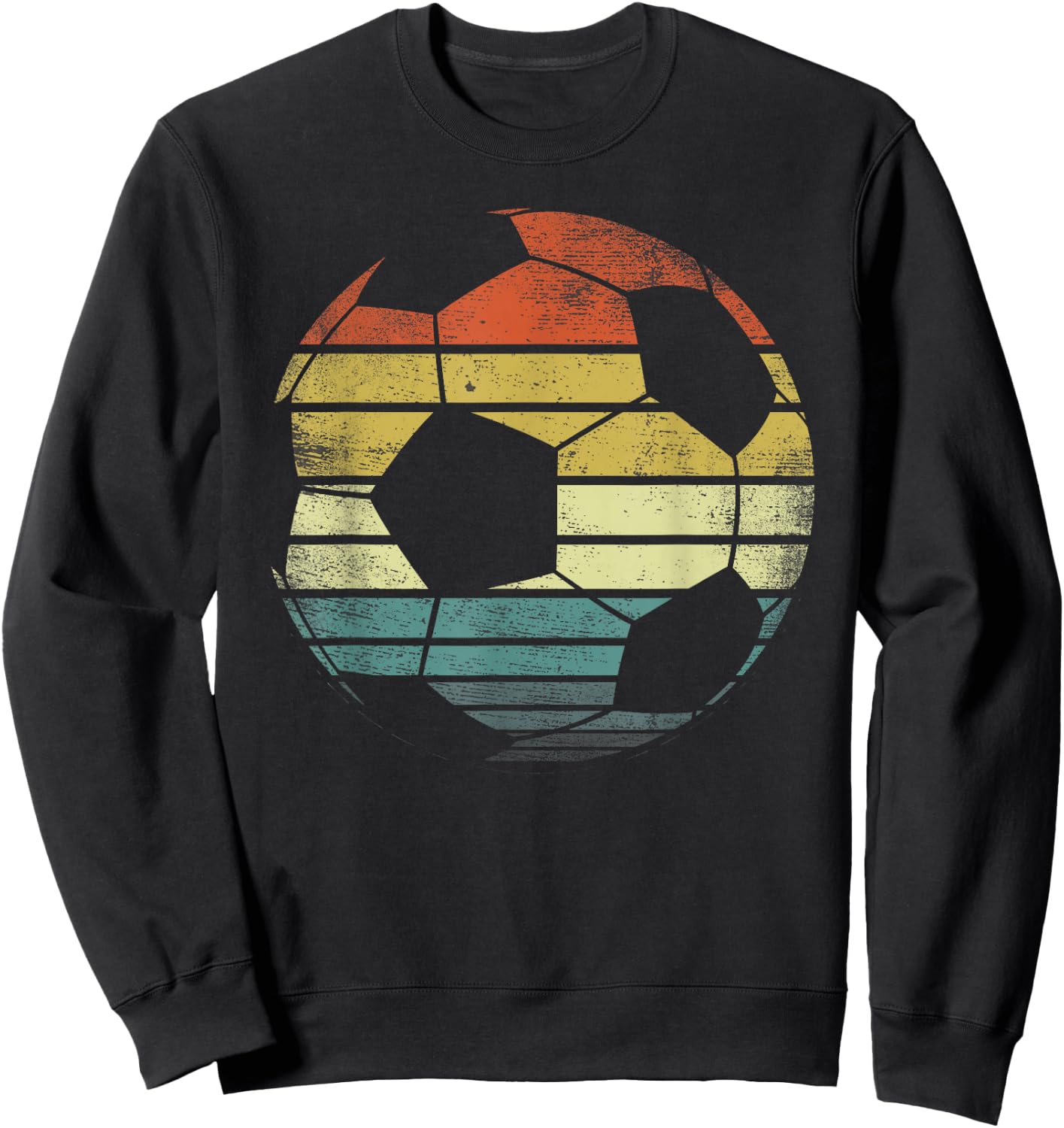 Soccer Player Gifts Funny Ball Retro Vintage Style Coach Sweatshirt - Sweatshirt | Black