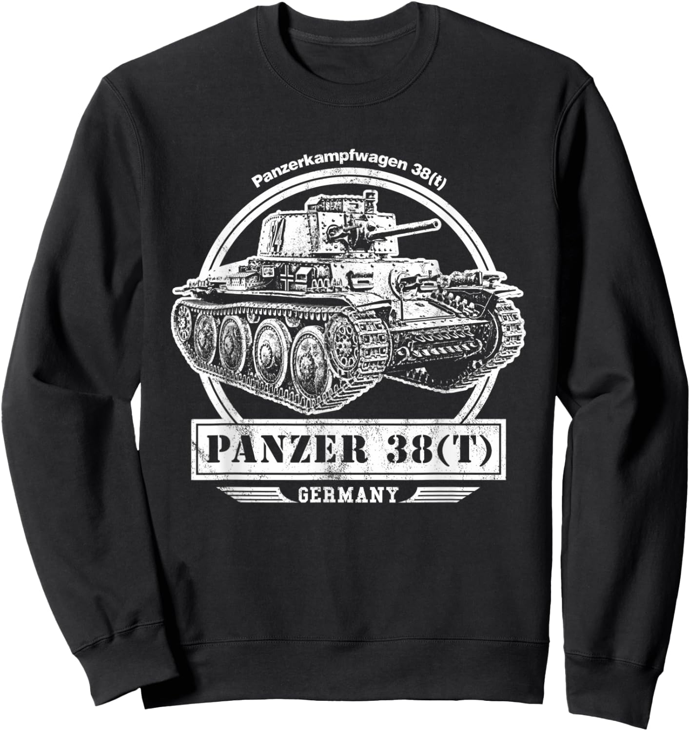 Panzer 38(t) Tank Sweatshirt - Sweatshirt | Black