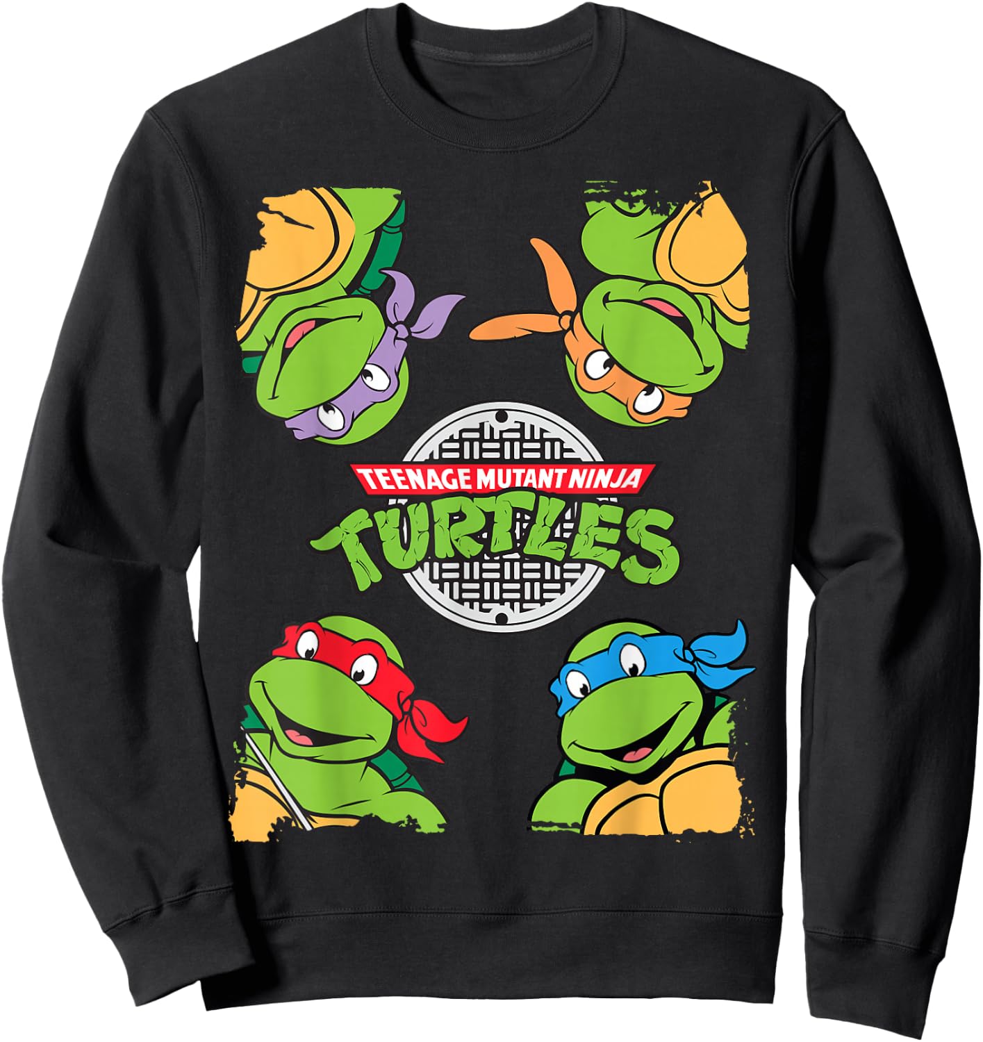TMNT Four Corners Turtle Ninja Turtles Sweatshirt - Sweatshirt | Black