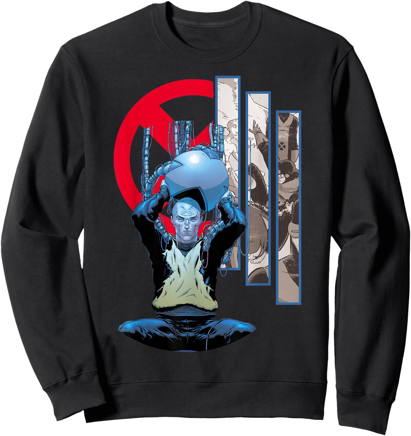 Marvel X-Men Professor X Charles Xavier Graphic Sweatshirt - Sweatshirt | Black