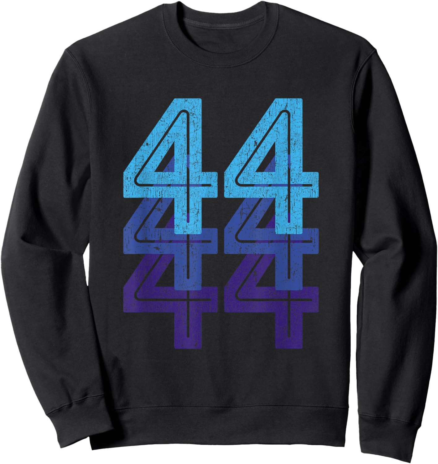 44 T Shirt 44th Birthday Sports Team Year Age Sweatshirt - Sweatshirt | Black