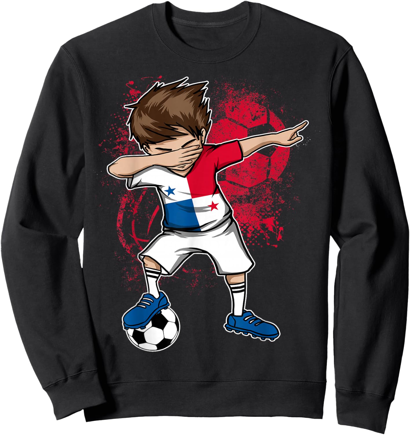 Dabbing Boy Panama Soccer Shirt Jersey Football Sweatshirt - Sweatshirt | Black