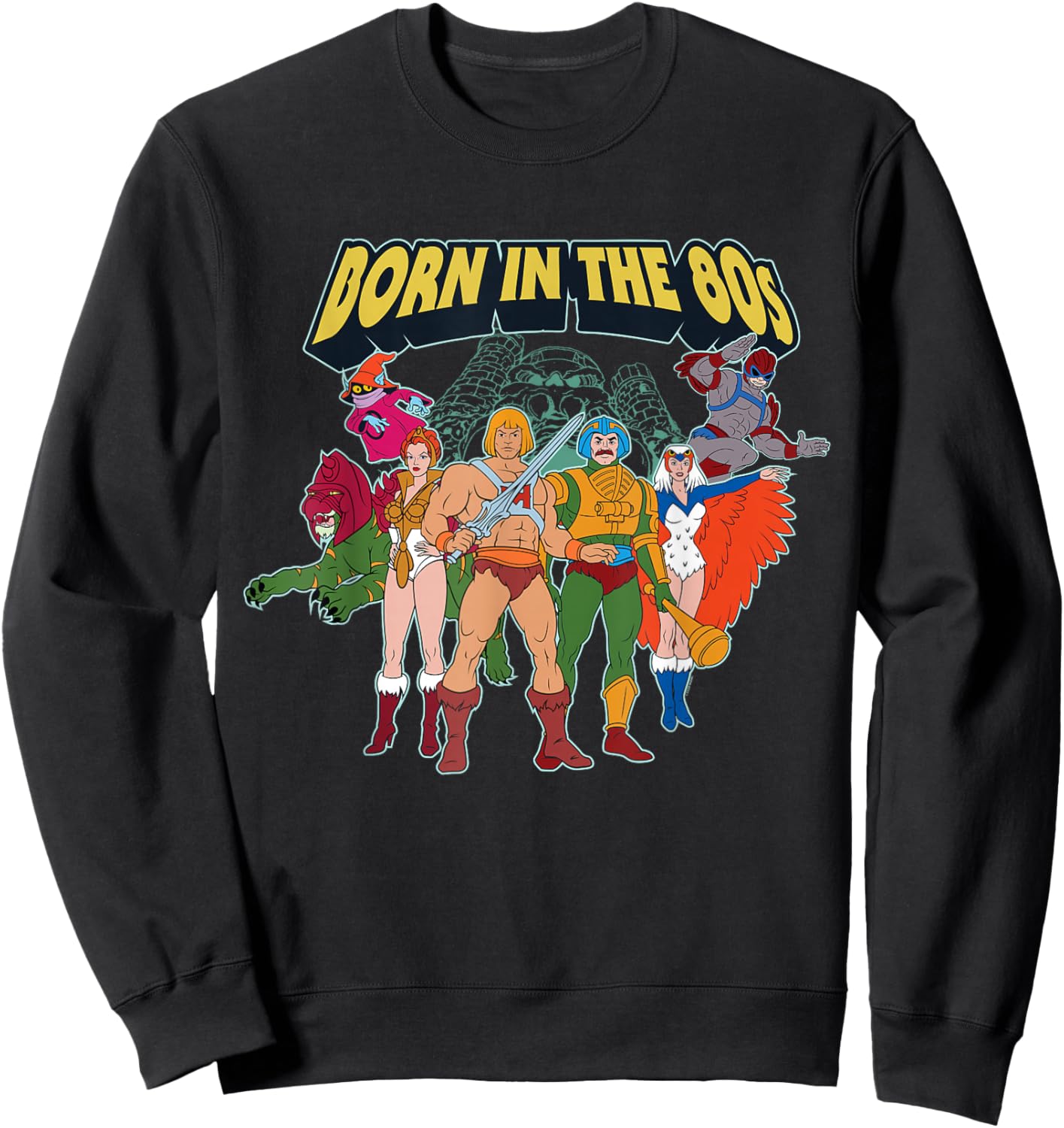 Masters of The Universe Born in The 80s Eternia Protectors Sweatshirt - Sweatshirt | Black