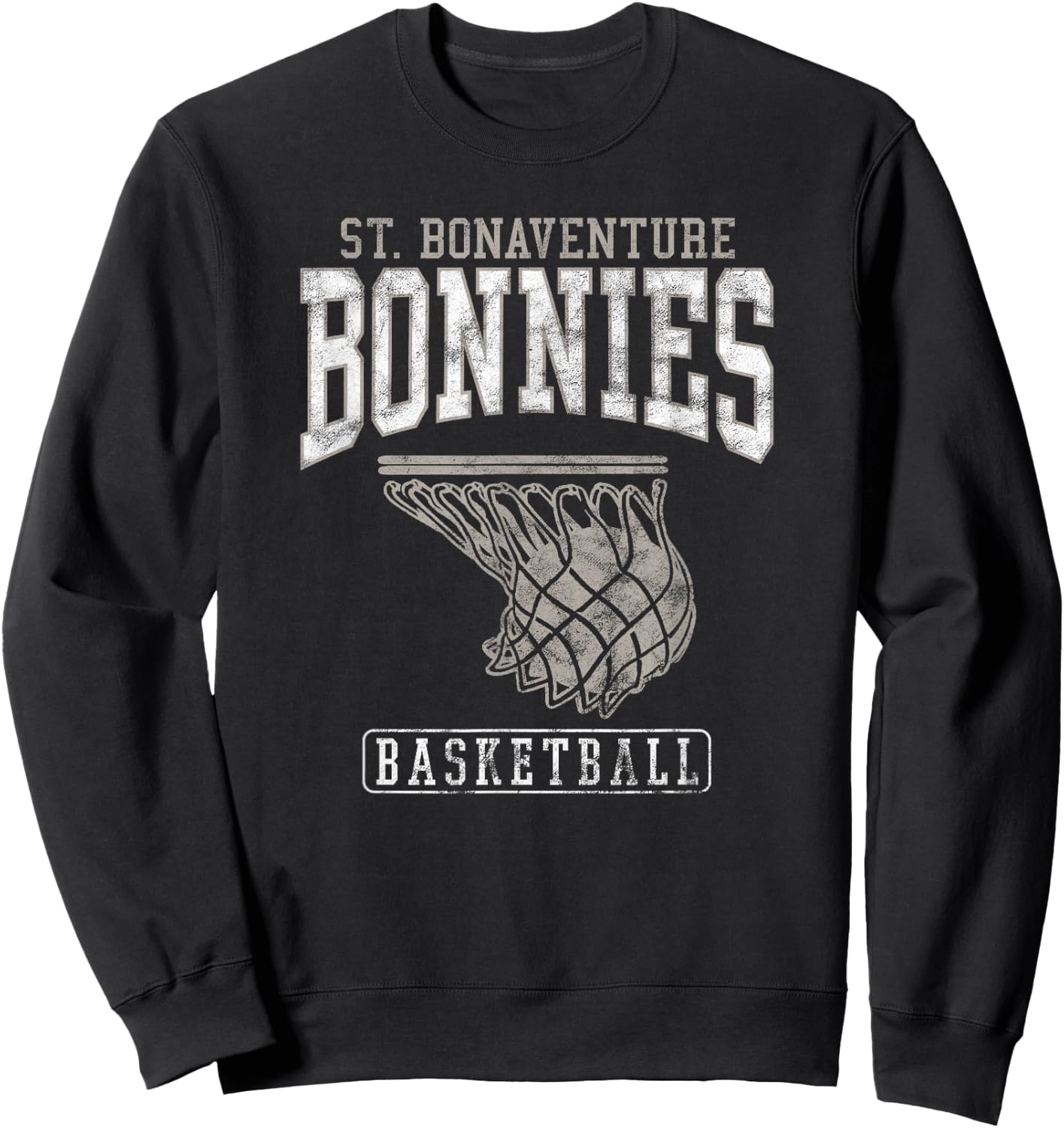 St. Bonaventure University Bonnies Basketball Hoop Sweatshirt - Sweatshirt | Black