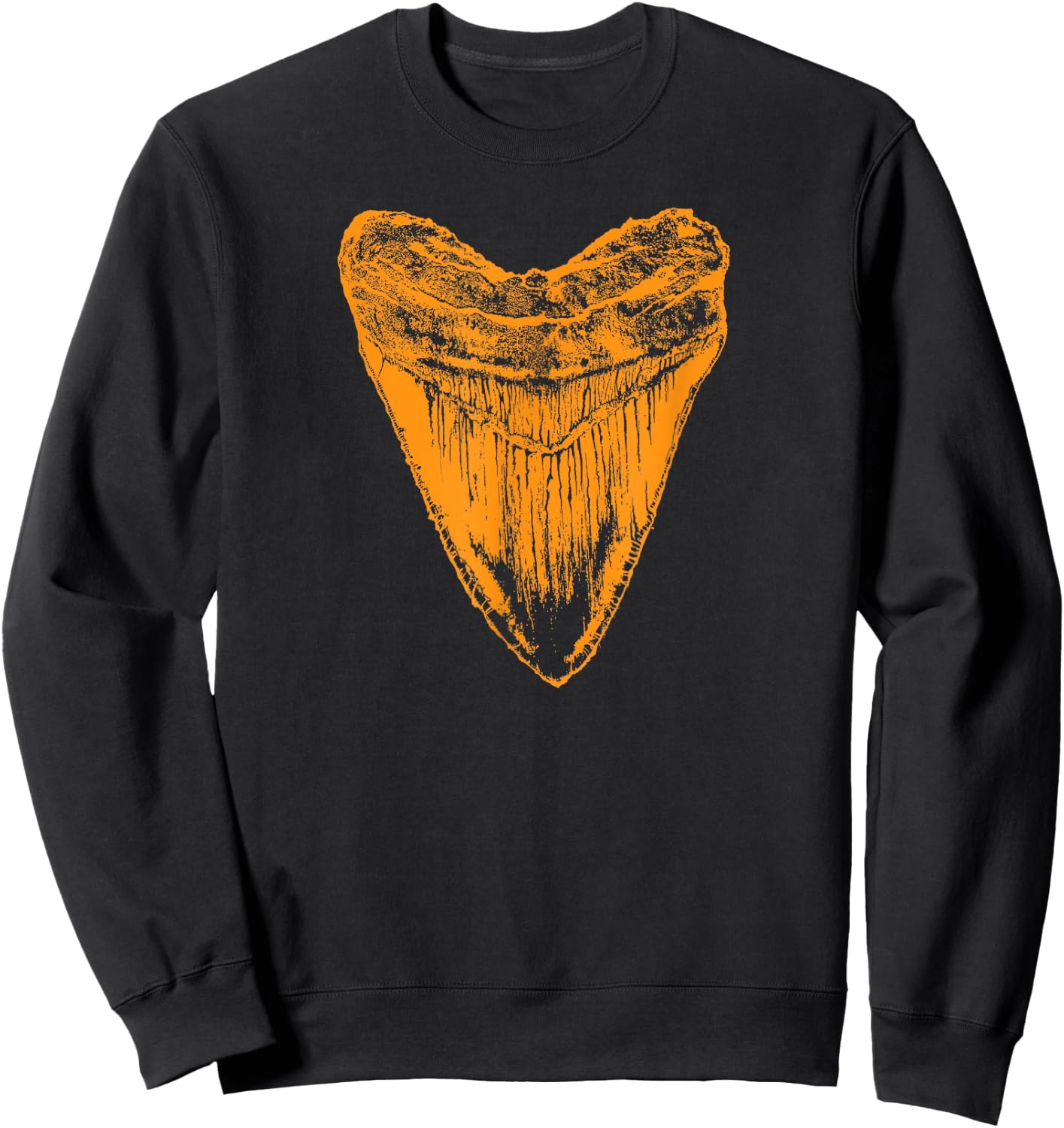 Fossil Megalodon tooth Sweatshirt - Sweatshirt | Black
