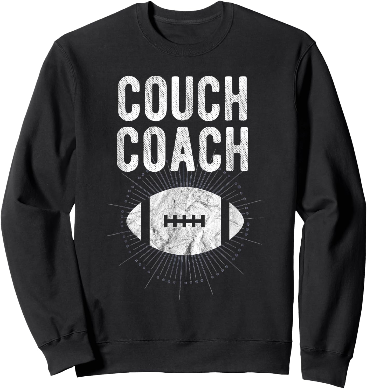Couch Coach Football Sweatshirt - Sweatshirt | Black