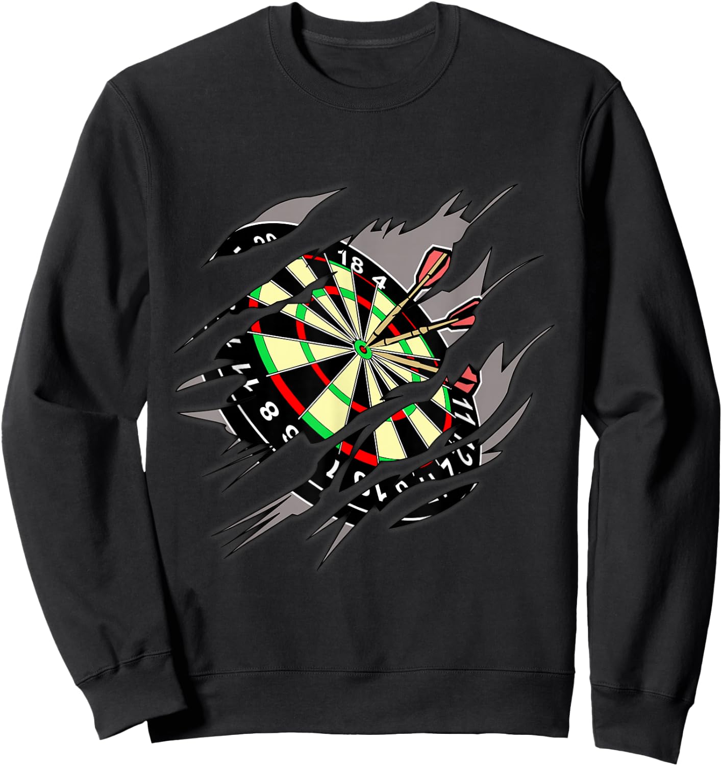 Dart Player Design With Cool Template Sweatshirt - Sweatshirt | Black