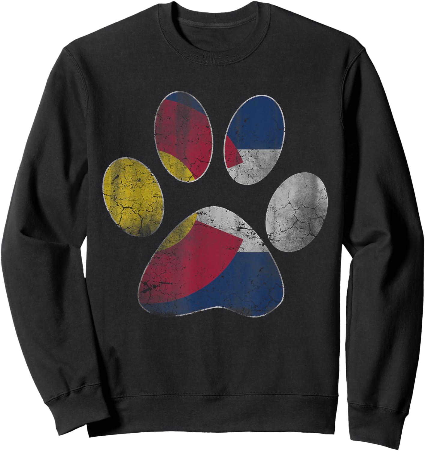Colorado Flag Dog Lover Men Women Kids Sweatshirt - Sweatshirt | Black