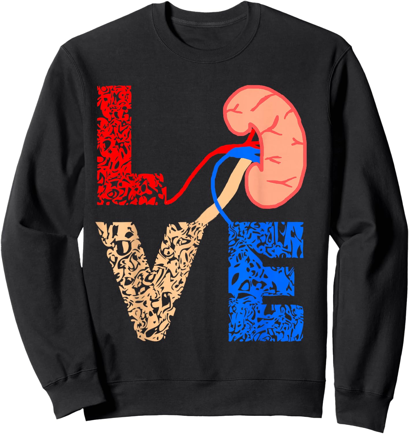 Kidney Organ Donation Dialysis Patient Nephrology Urology Sweatshirt - Sweatshirt | Black