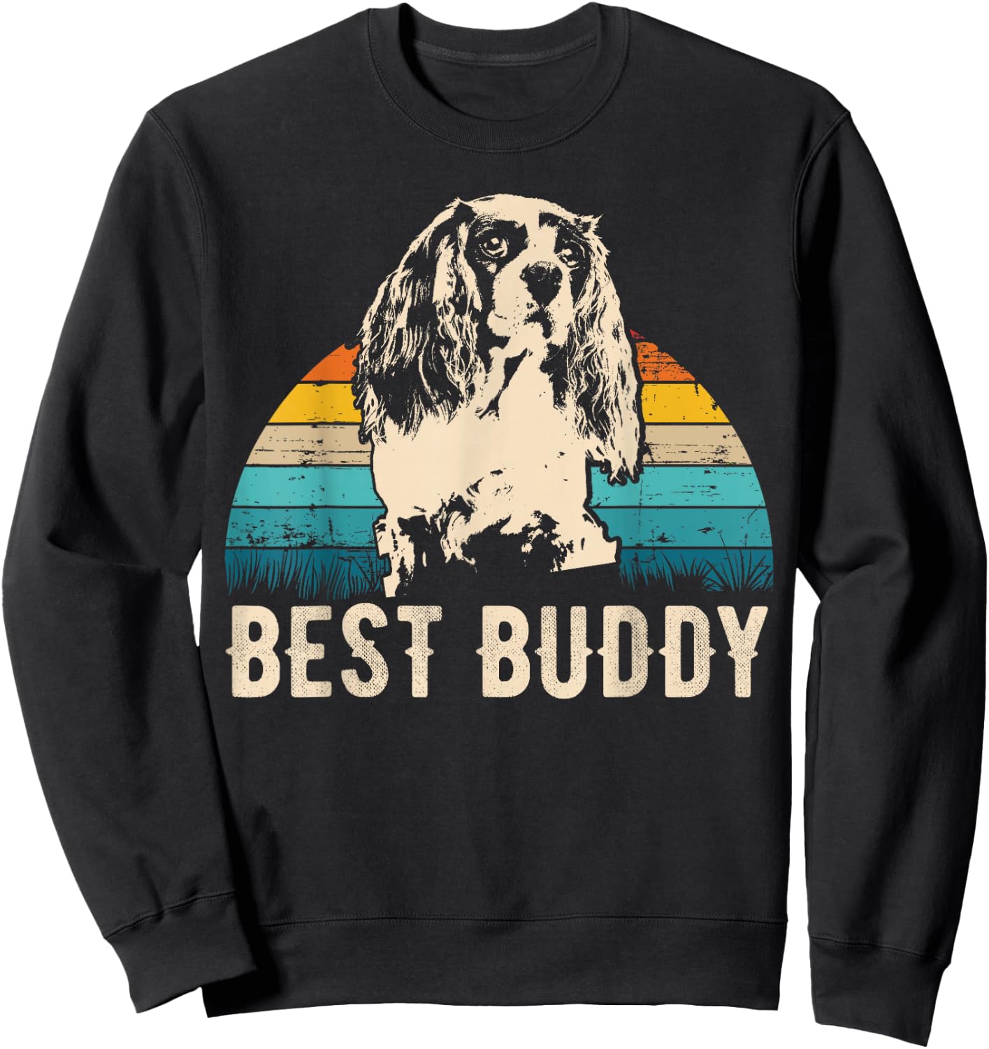 Cavalier King Charles Spaniel Cavie Sweatshirt - Sweatshirt | Black