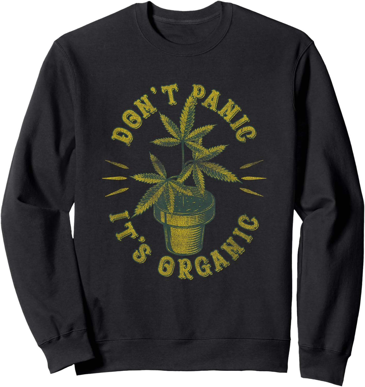 Organic Weed Growers , Bong Water Cannabis Shirt Sweatshirt - Sweatshirt | Black