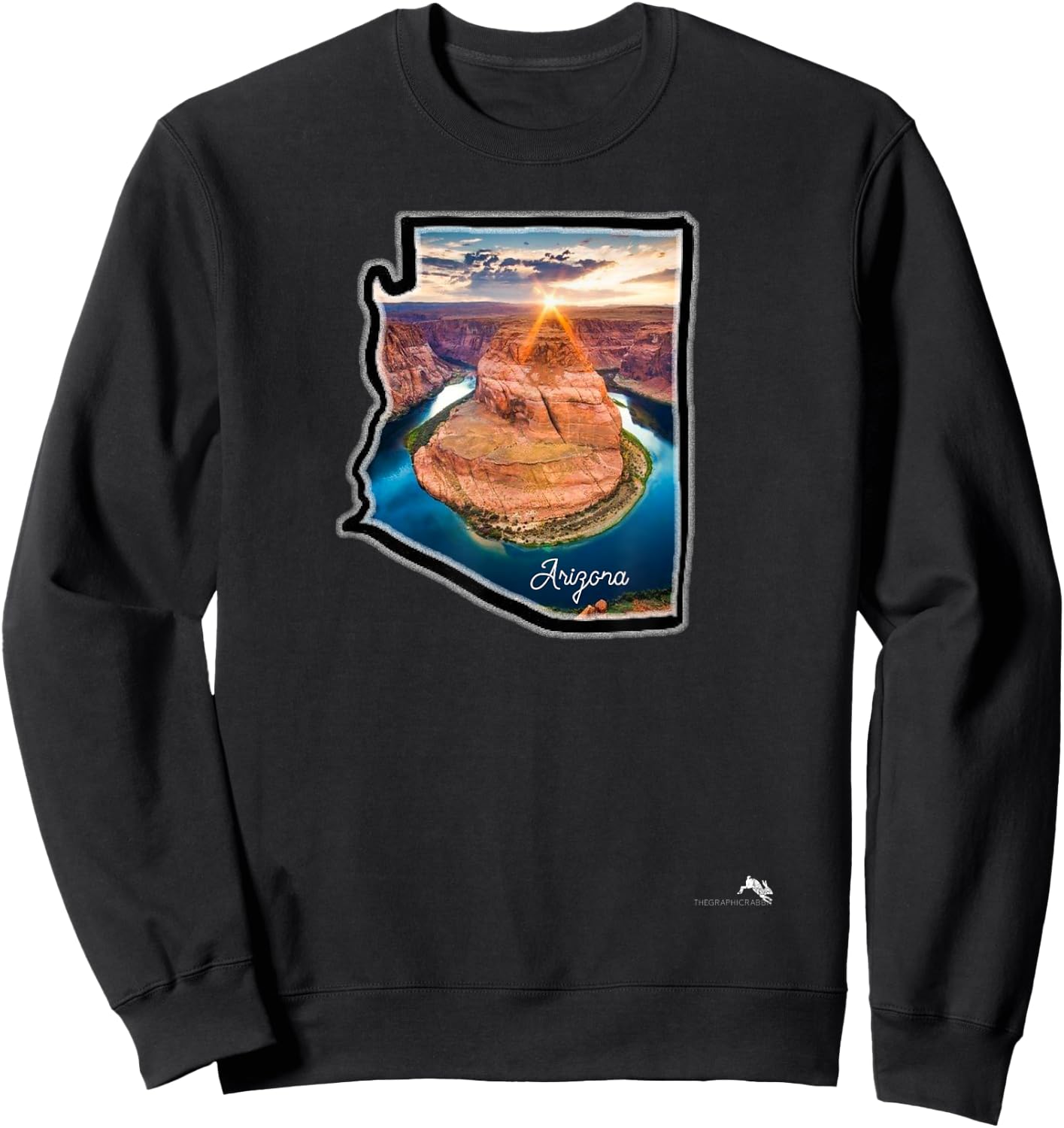 Horseshoe Bend, Grand Canyon, Arizona Sweatshirt - Sweatshirt | Black