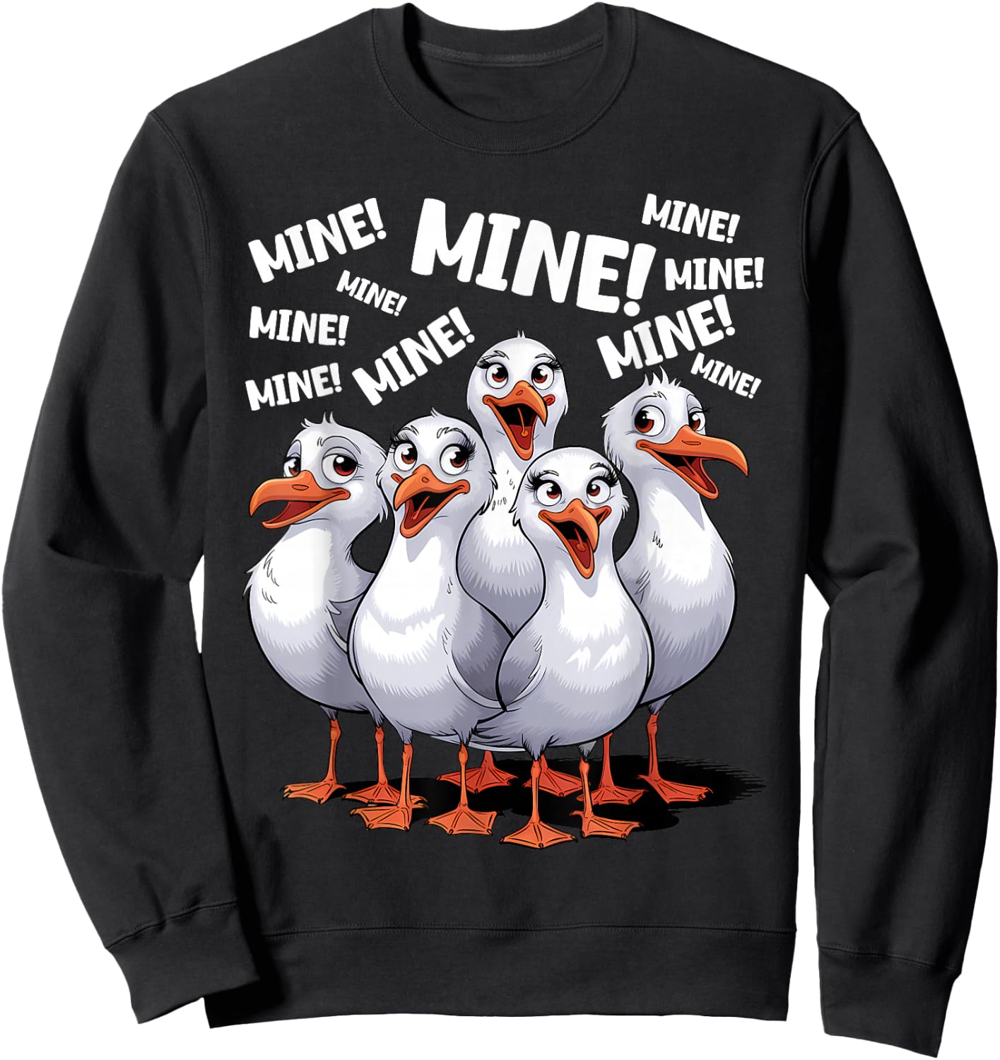 Mine! Seagull Mine! Sweatshirt - Sweatshirt | Black