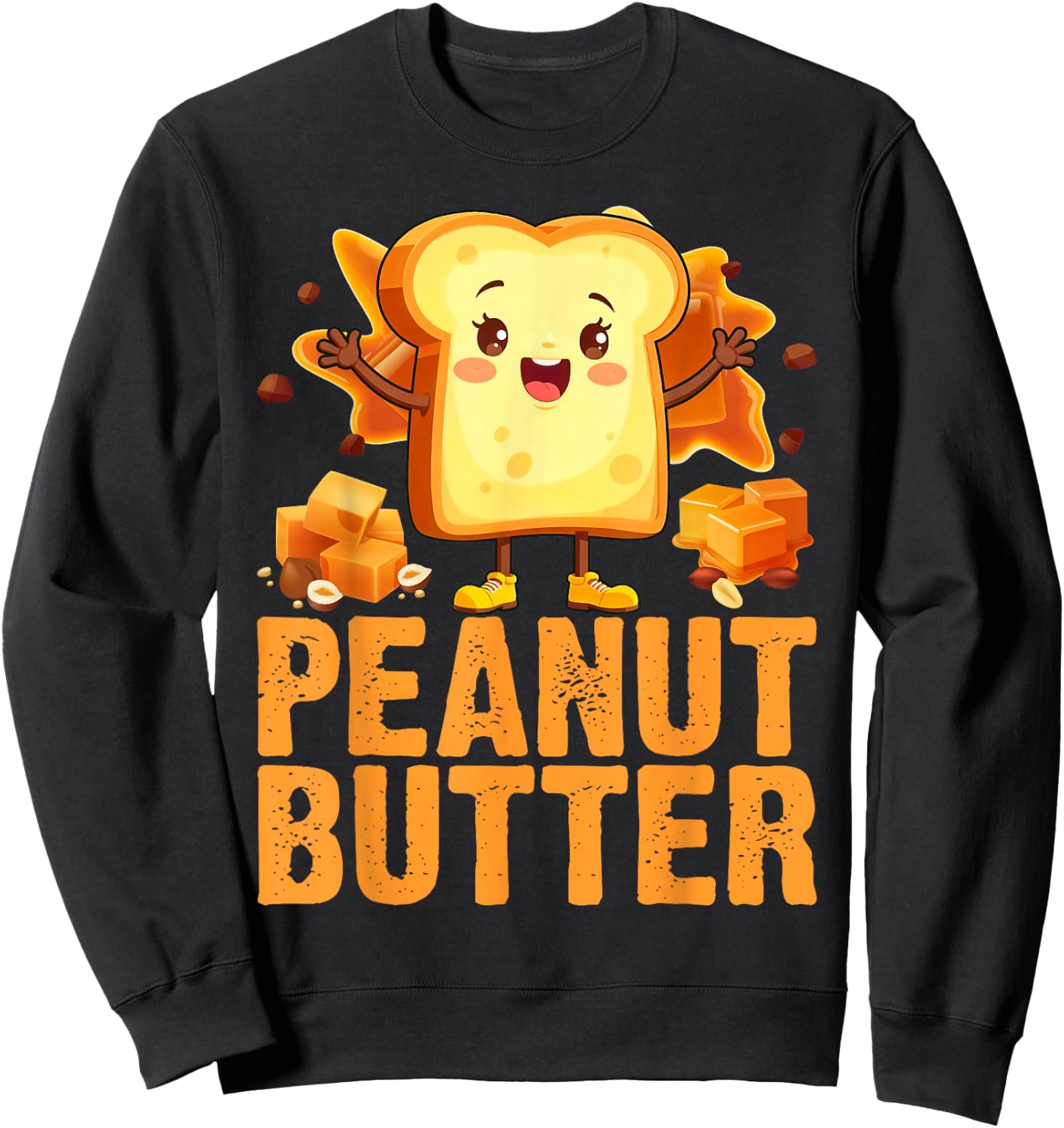 Peanut Butter Matching Peanut Butter Costume Sweatshirt - Sweatshirt | Black