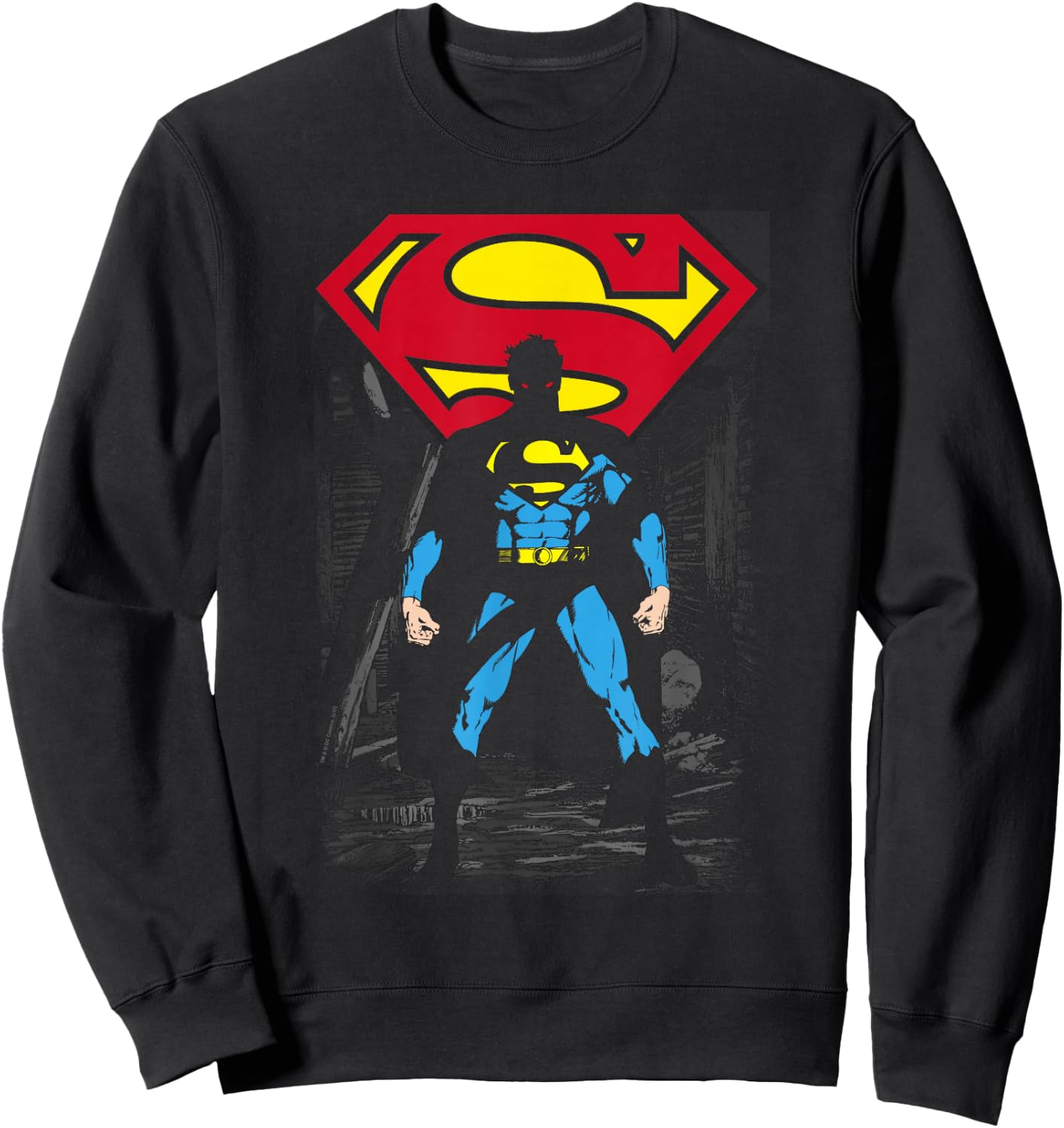 Superman Dark Alley T Shirt Sweatshirt - Sweatshirt | Black