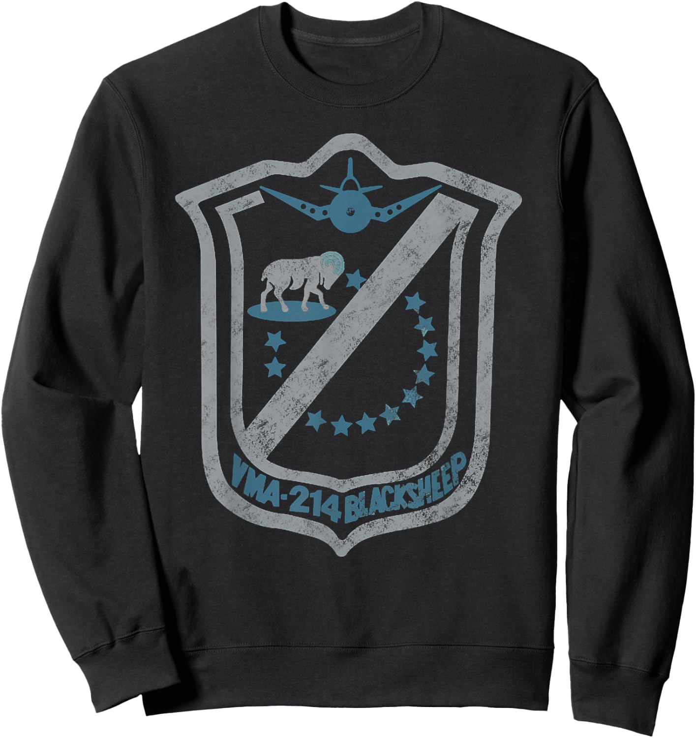 Black Sheep Squadron VMF 214 Sweatshirt - Sweatshirt | Black