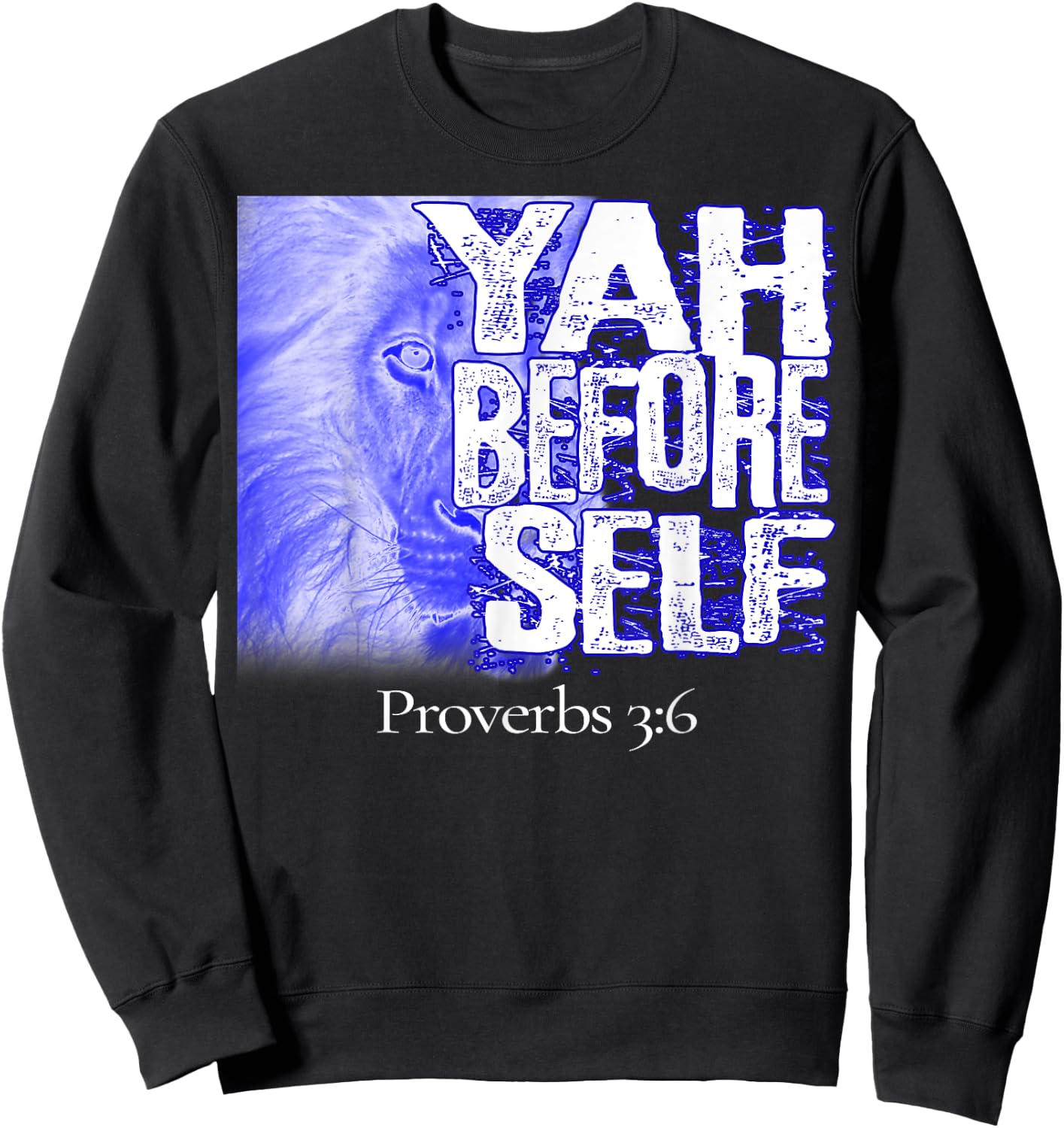 Hebrew Israelite Yahudah Tribe Judah Yah Before Self Sweatshirt - Sweatshirt | Black