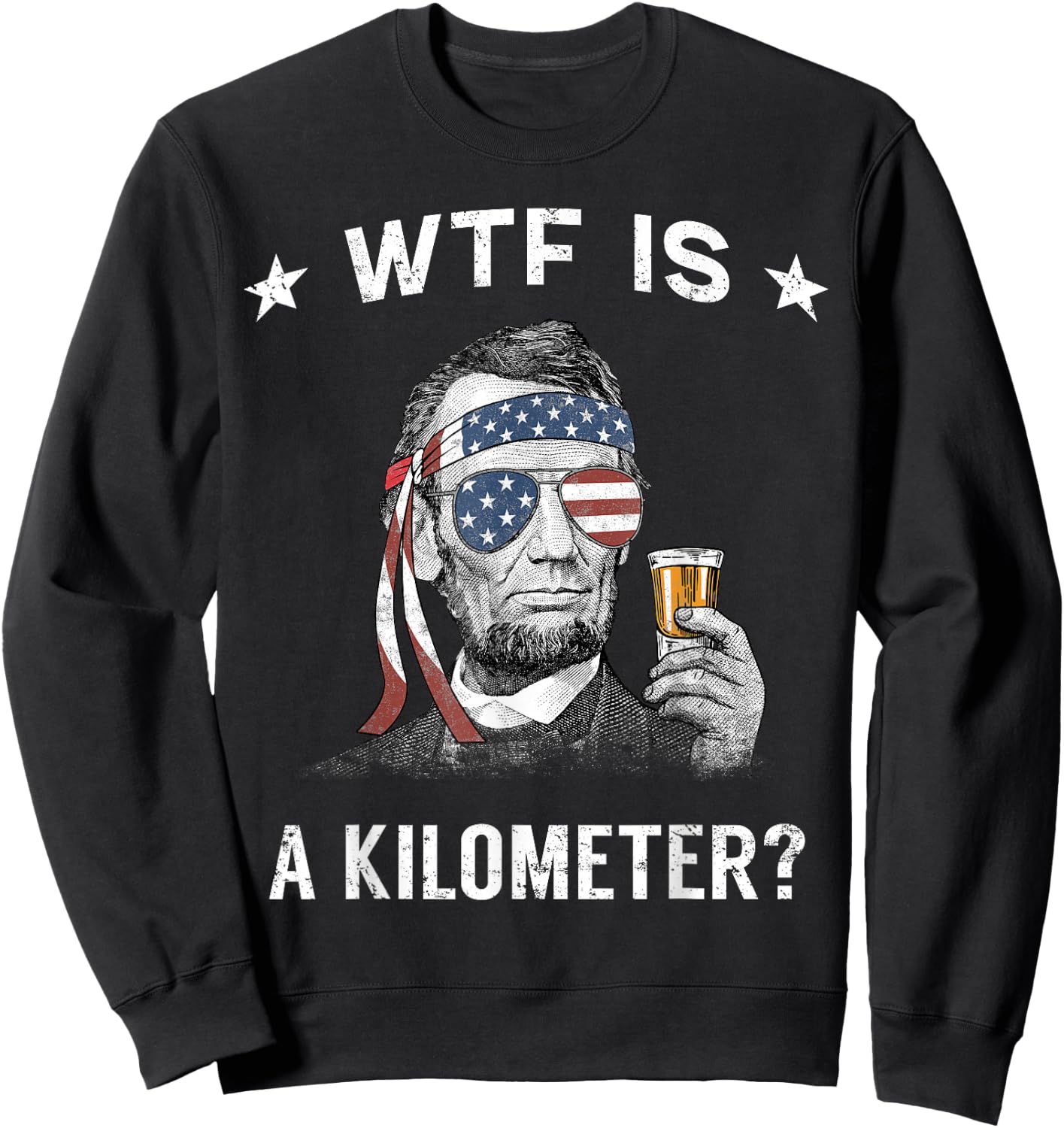 WTF is A Kilometer Lincoln Sweatshirt - Sweatshirt | Black