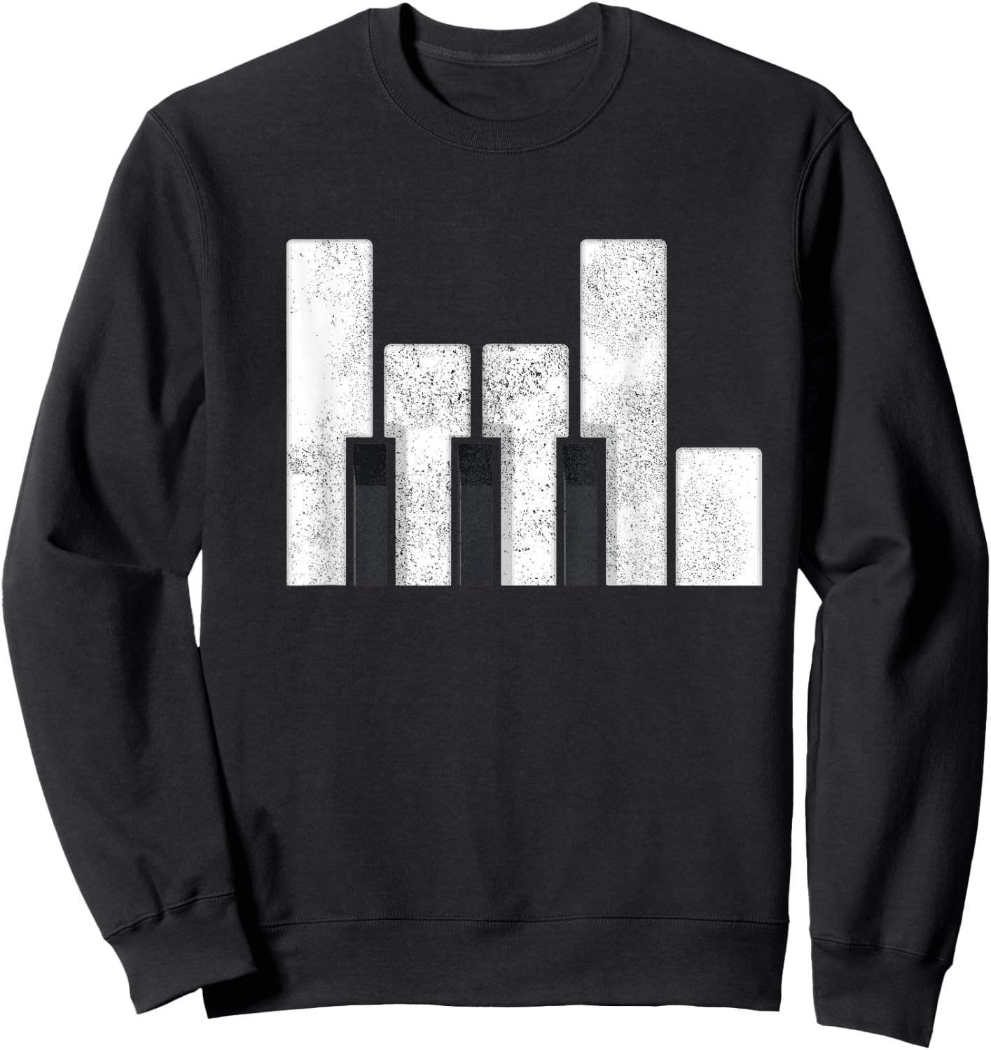 Piano Rock and Roll Music Funny Pianist Sweatshirt - Sweatshirt | Black