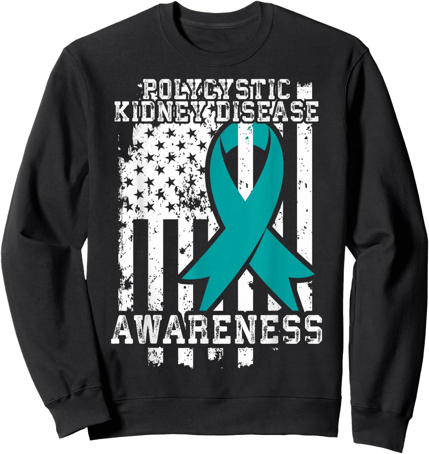 PKD Polycystic Kidney Syndrome Awareness Sweatshirt - Sweatshirt | Black