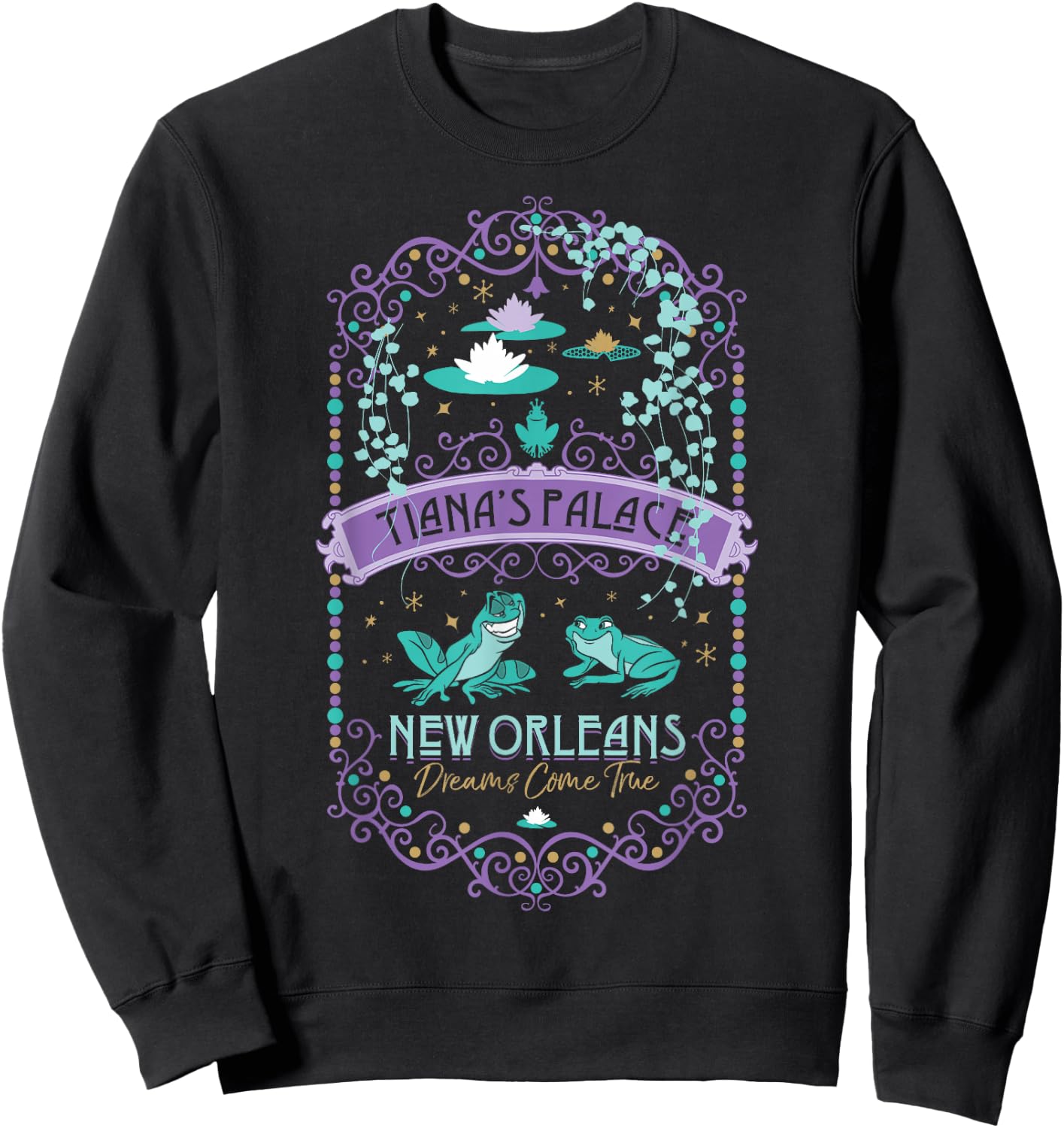 Disney Princess and The Frog Tiana's Palace Graphic Sweatshirt - Sweatshirt | Black