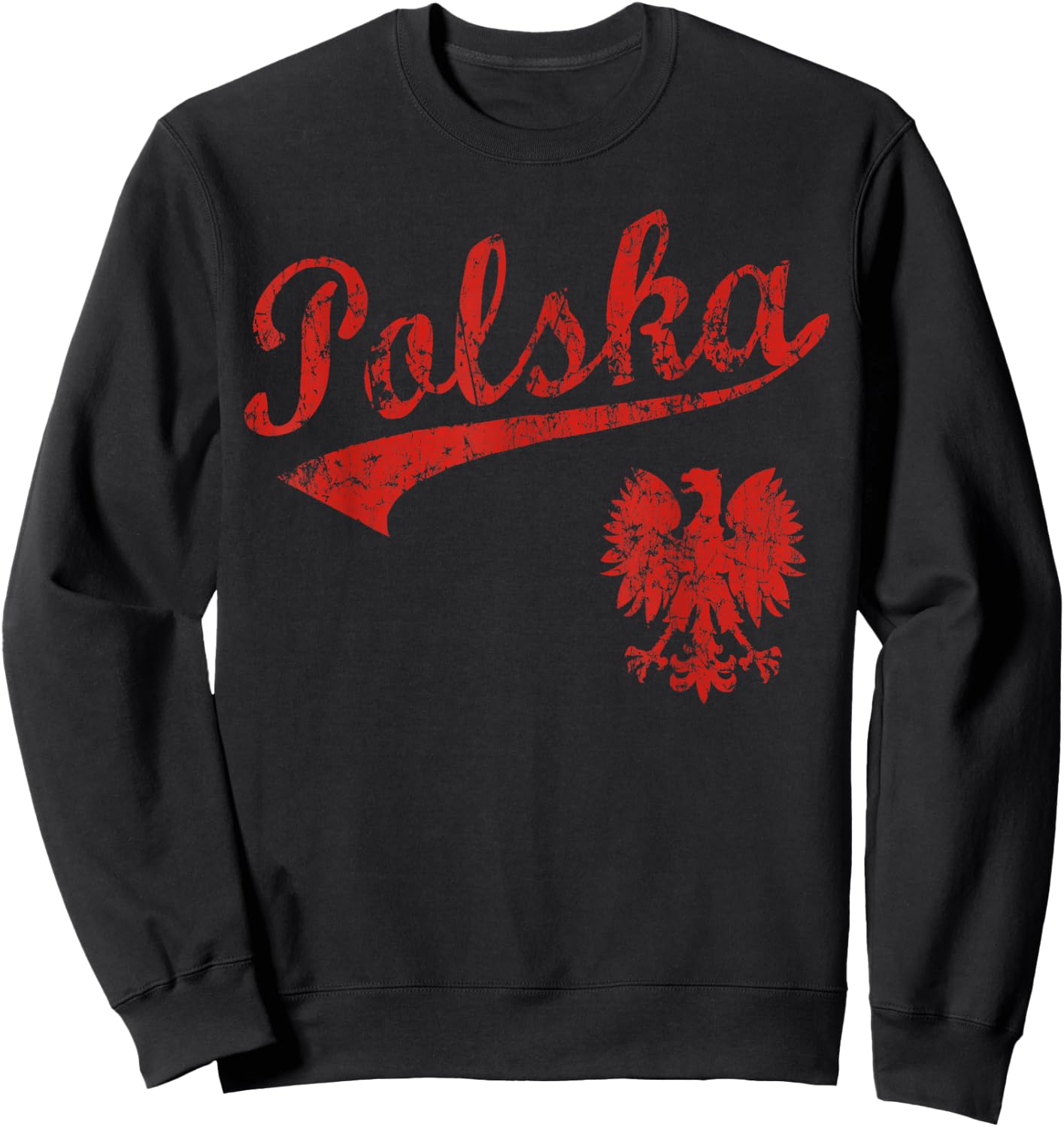 Polska Polish Poland Polski Family Heritage Men Women Kids Sweatshirt - Sweatshirt | Black