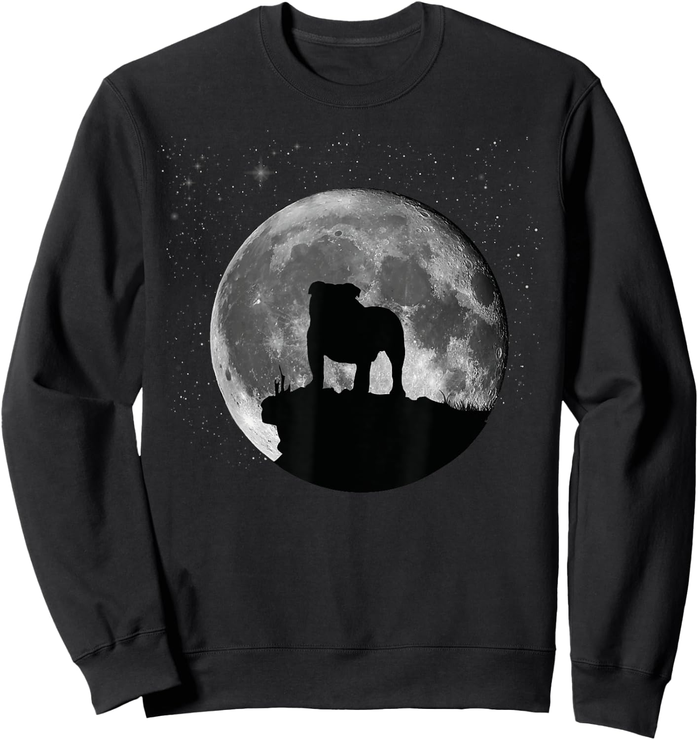 English Bulldog British Bulldog Men Women Kids Sweatshirt - Sweatshirt | Black
