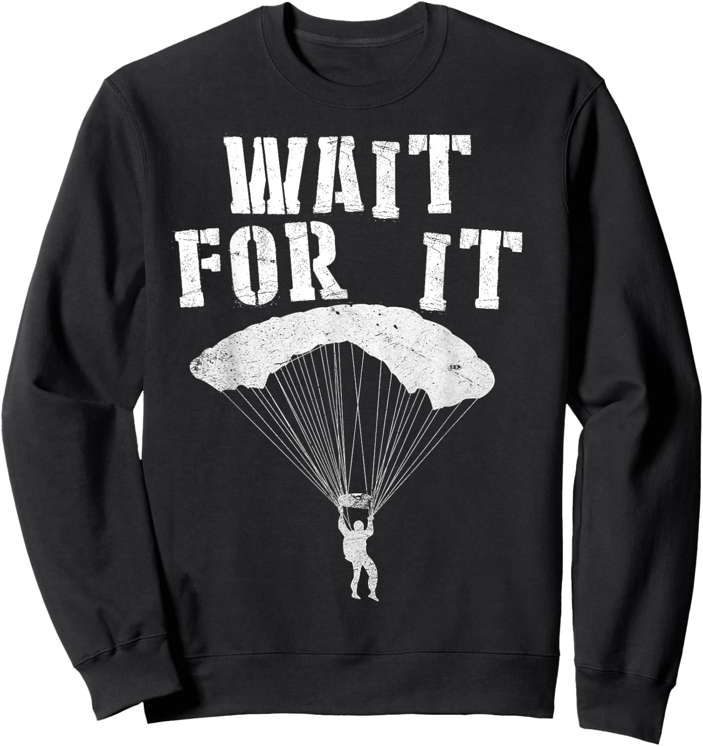High Altitude Low Open Parachute Jump Free Fall MFF Sweatshirt - Sweatshirt | Black