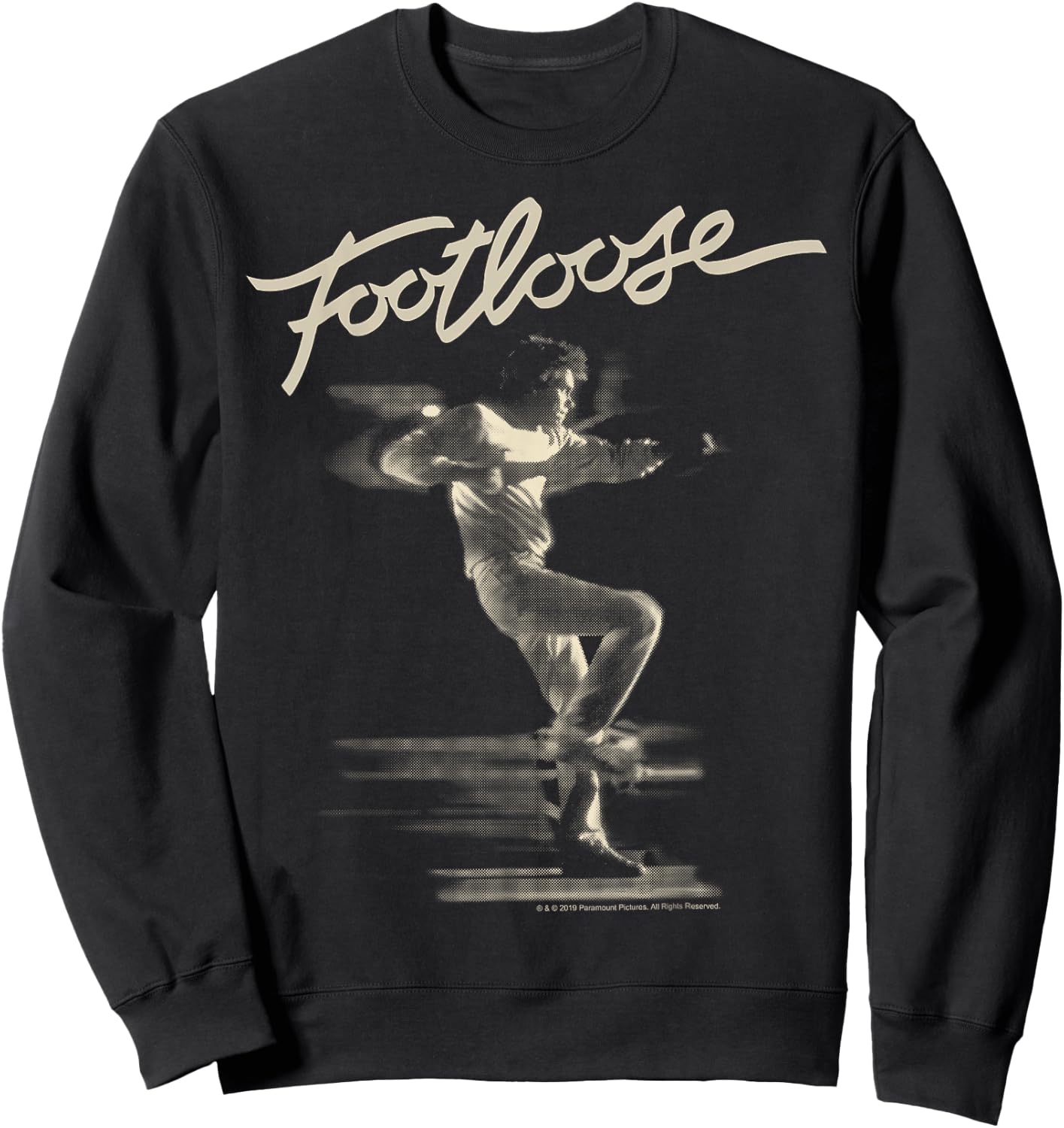 Footloose Two Tone Title Logo Portrait Sweatshirt - Sweatshirt | Black