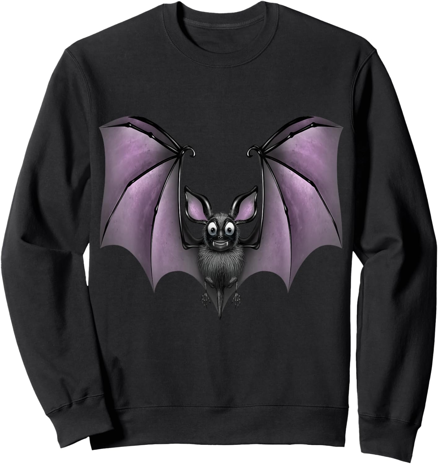 Funny Cute Bat Sweatshirt - Sweatshirt | Black