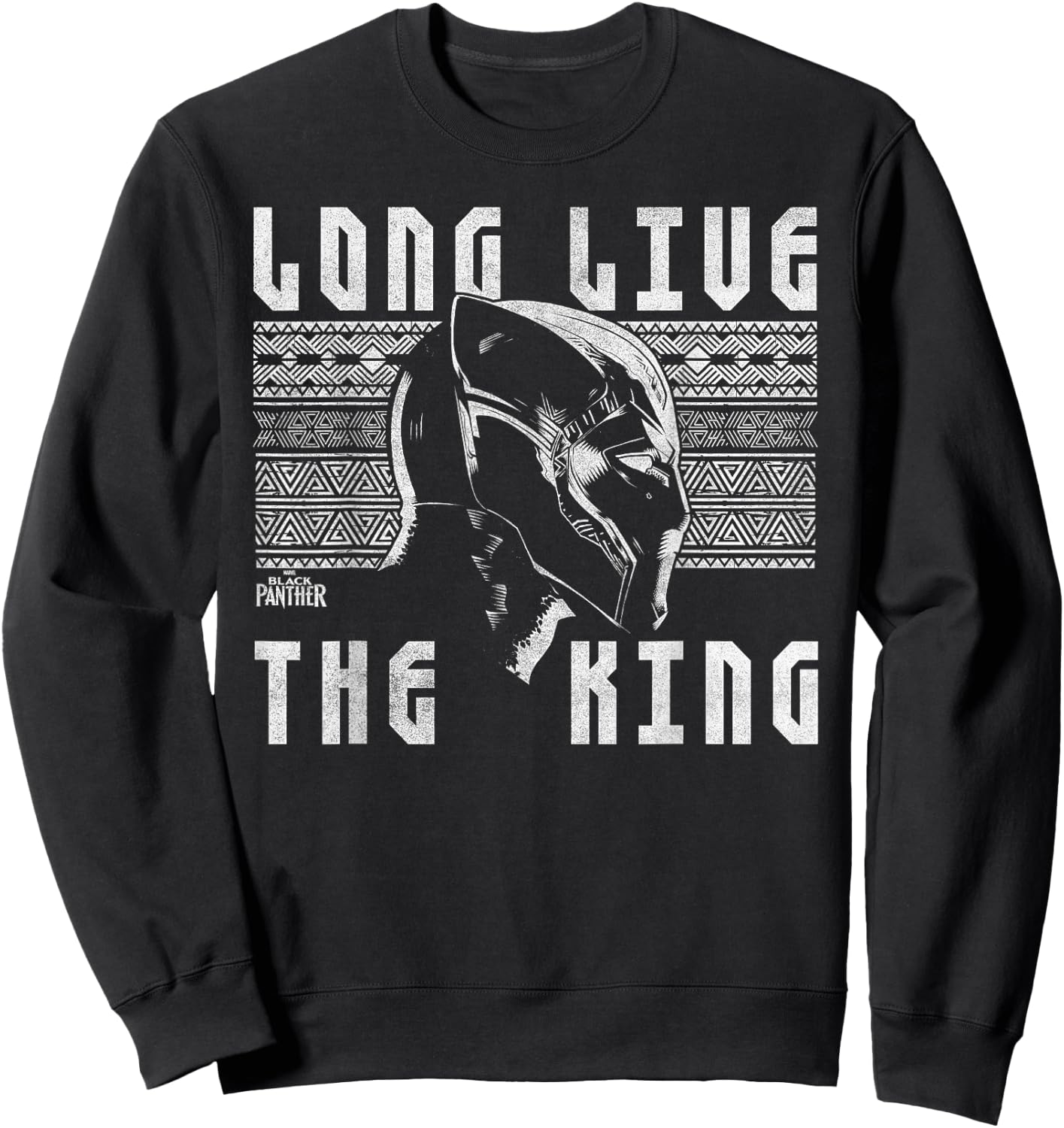 Marvel Black Panther Long Live Urban King Graphic Sweatshirt - Sweatshirt | Black