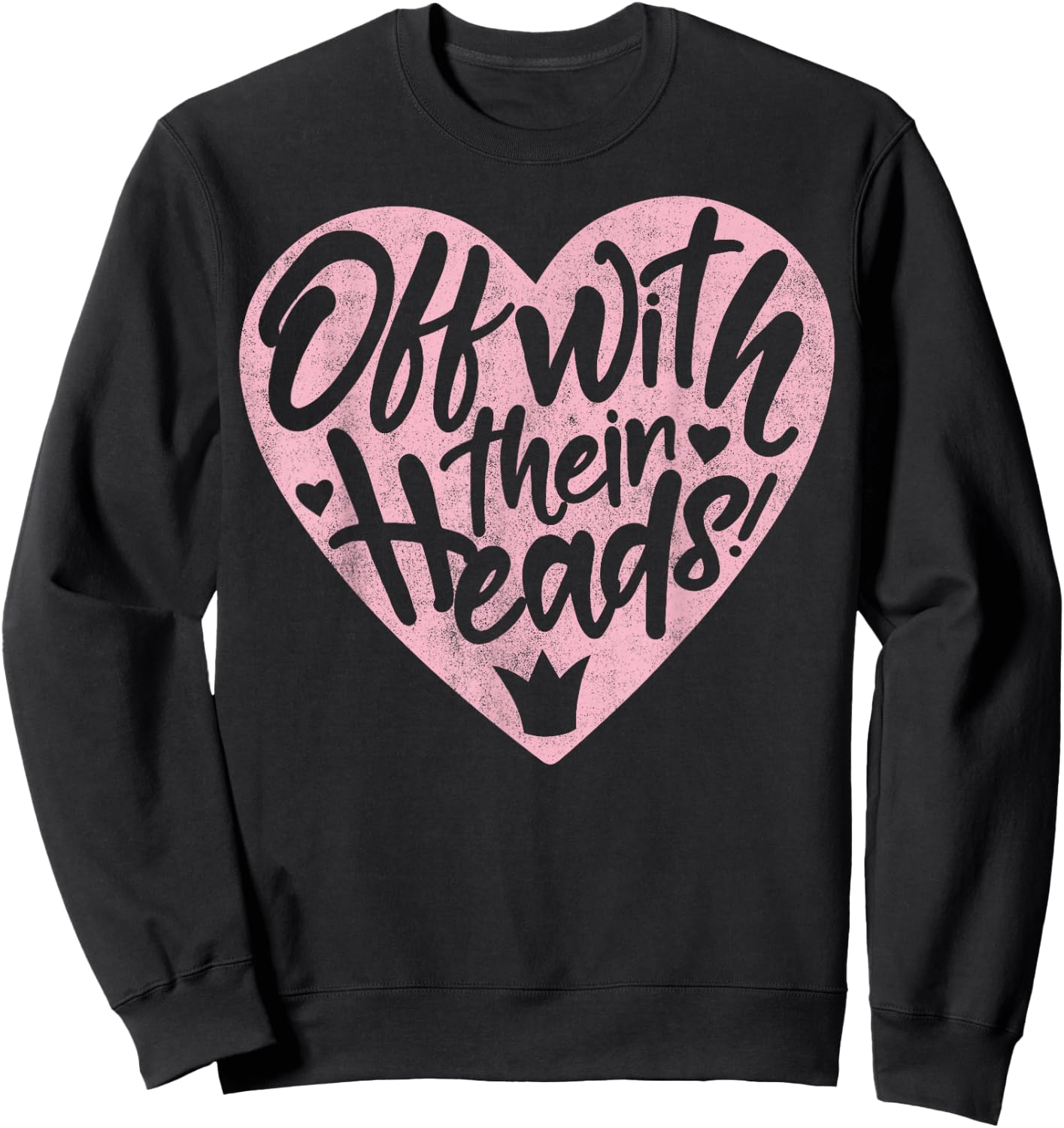 Disney Villains Valentine's Day Off with Their Heads Vintage Sweatshirt - Sweatshirt | Black