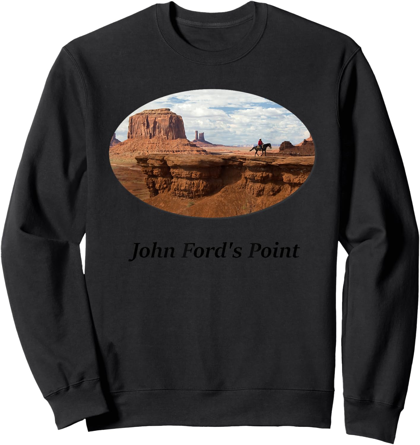John Ford's Point Monument Valley Sweatshirt - Sweatshirt | Black