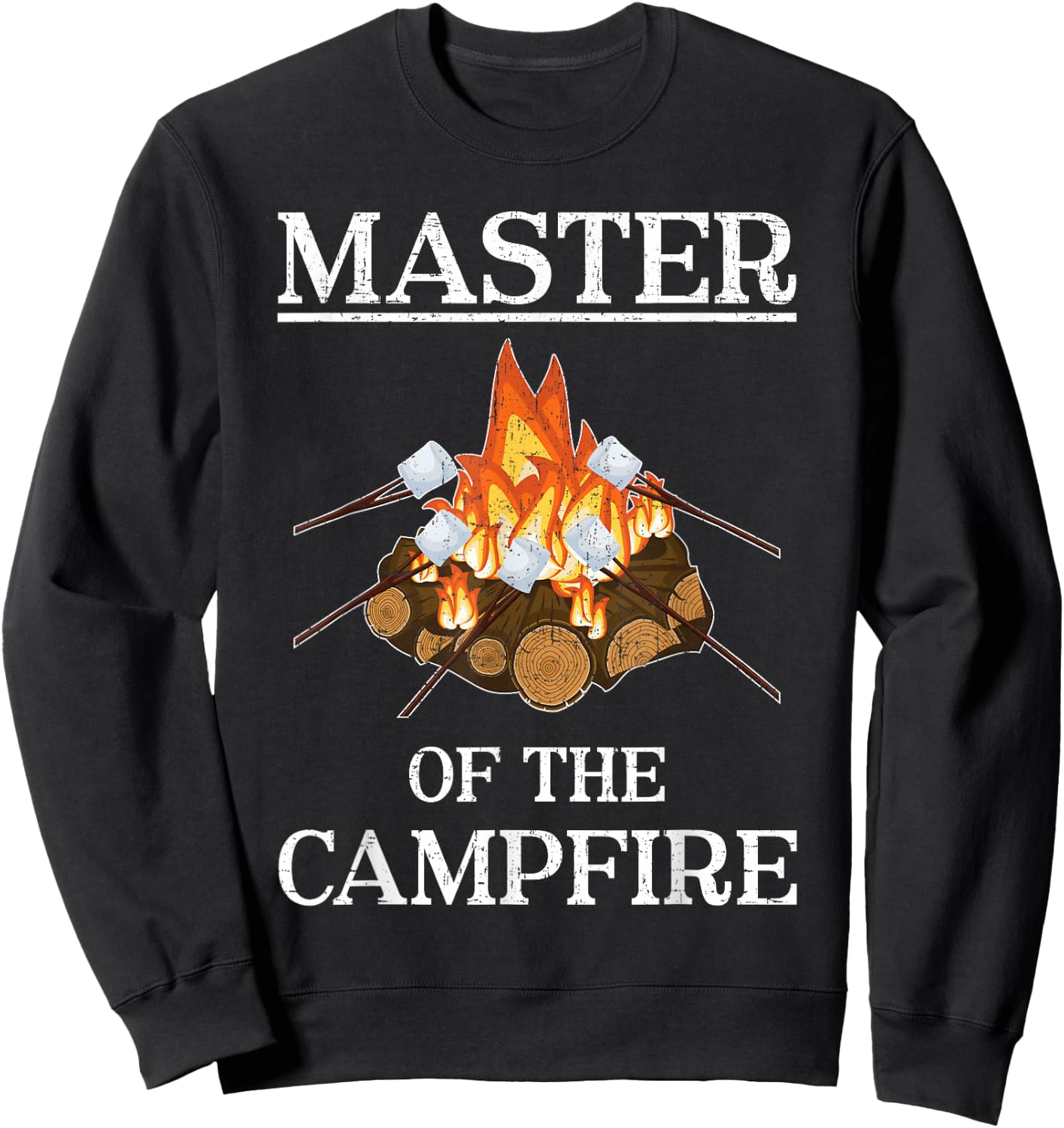 Master of the Campfire Camping Sweatshirt - Sweatshirt | Black