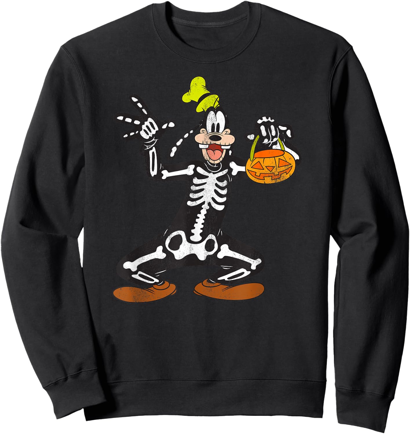 Disney - Goofy Skeleton Halloween Sweatshirt - Sweatshirt | Black