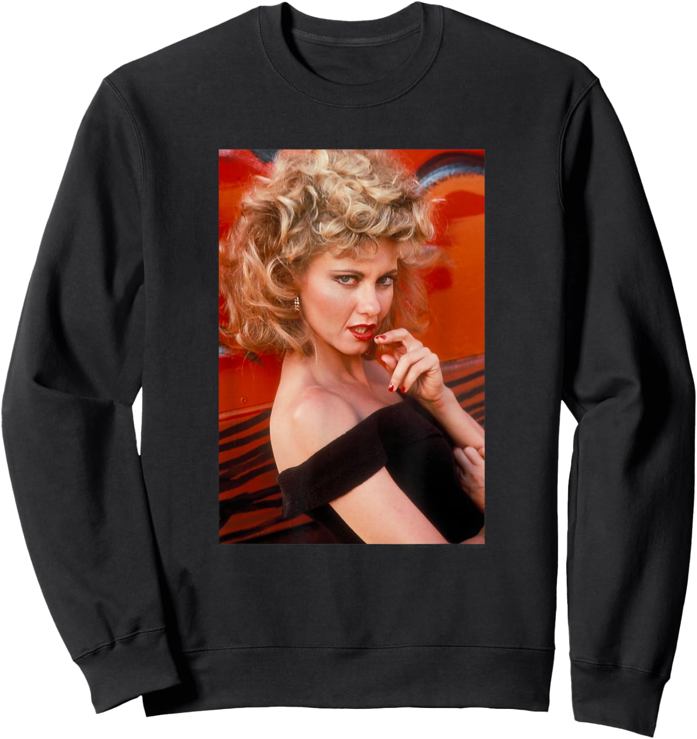 Grease Sandy Black Dress Photo Retro Movie Sweatshirt - Sweatshirt | Black
