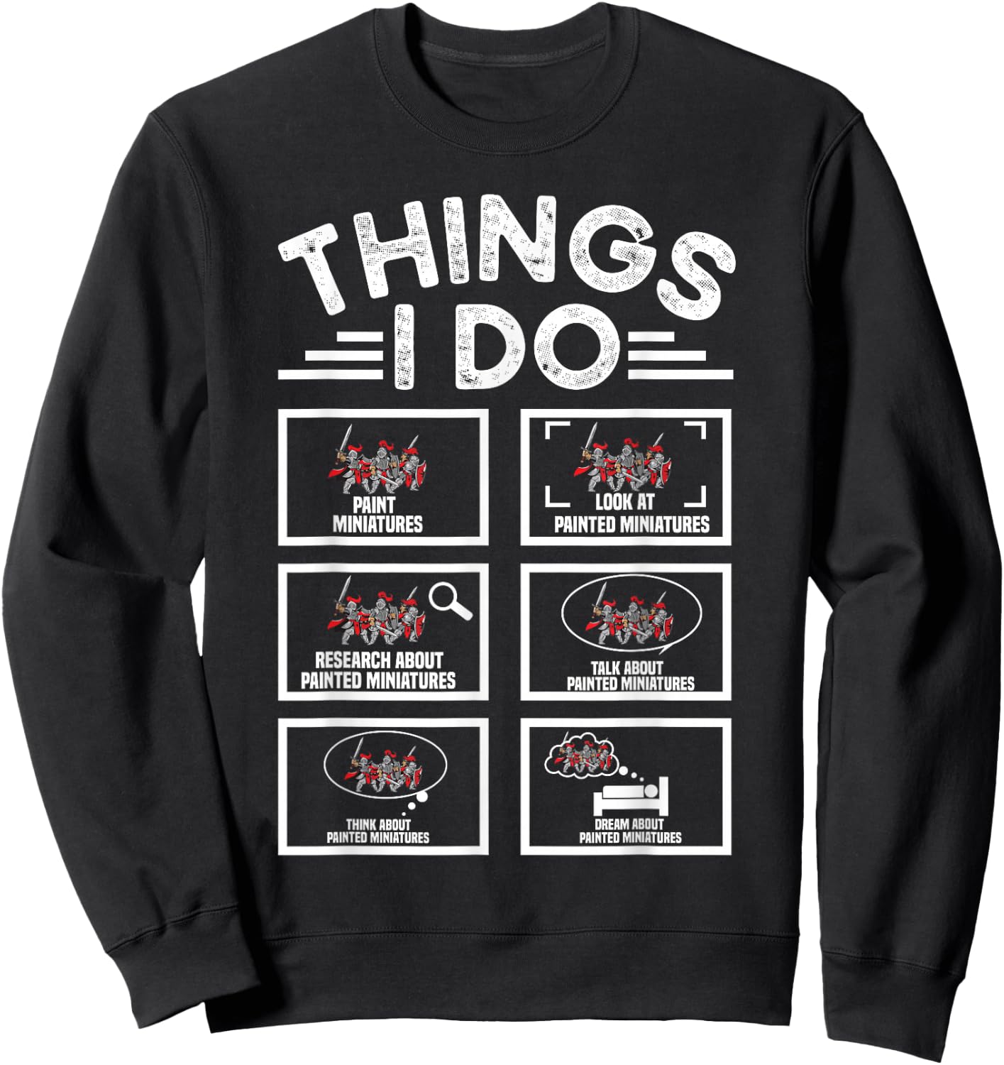 Miniature Painting Sweatshirt - Sweatshirt | Black