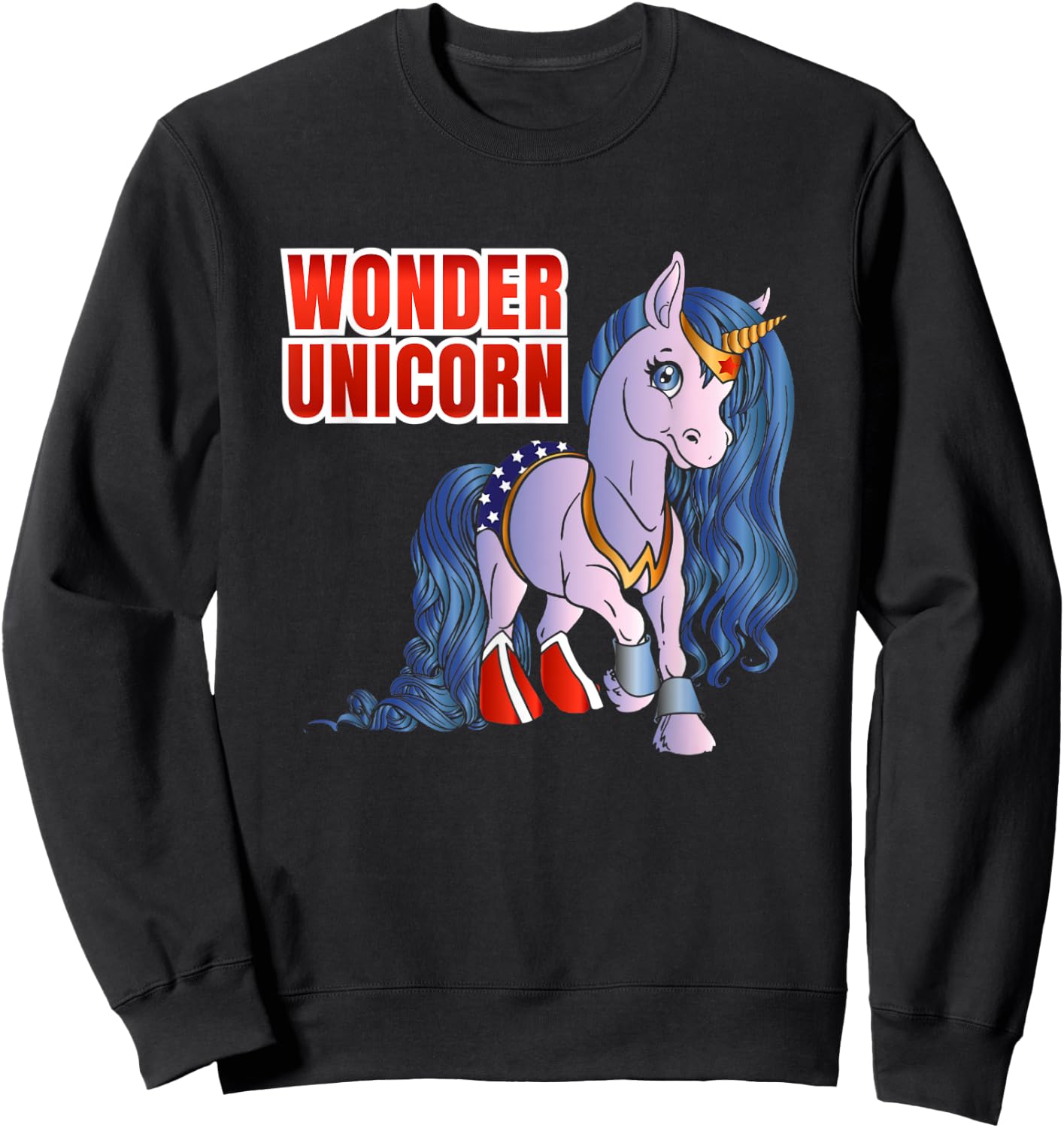 Wonder Unicorn Sweatshirt - Sweatshirt | Black