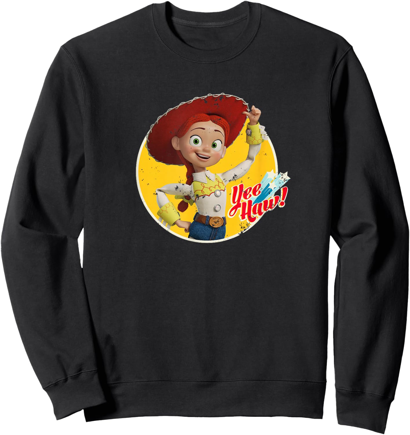 Disney Pixar Toy Story 4 Cowgirl Jessie Yee Haw Sweatshirt - Sweatshirt | Black