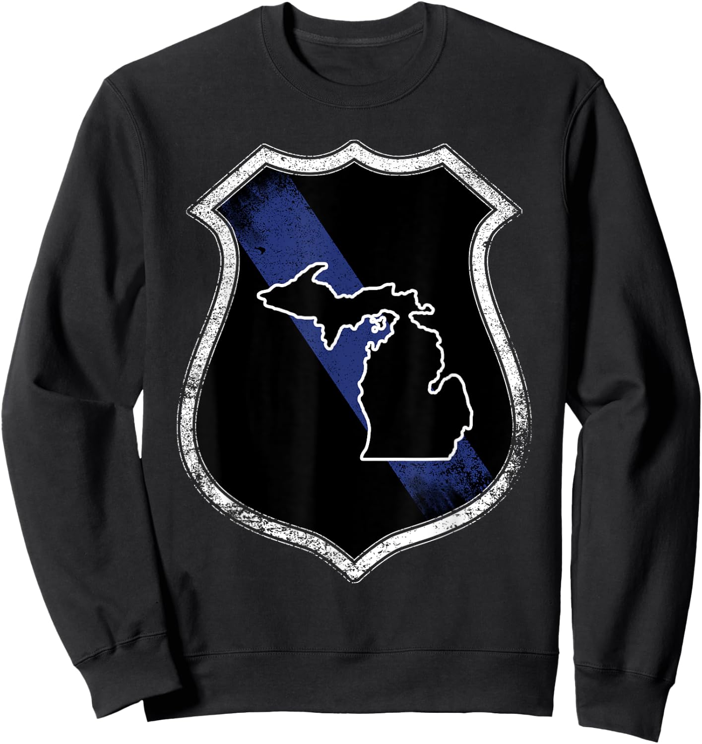 Michigan State Police MI State Police Shirt Sweatshirt - Sweatshirt | Black