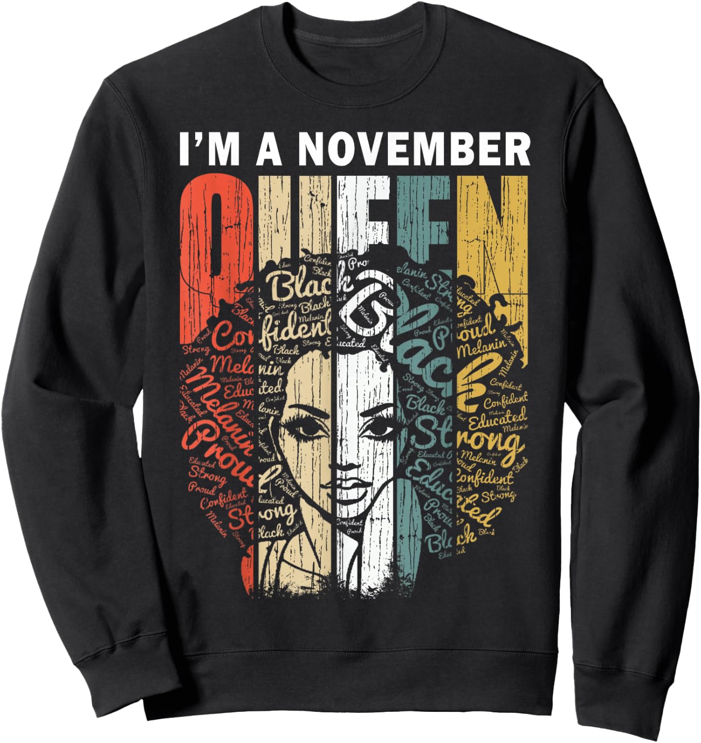 November Queen Shirts Zodiac Sagittarius & Scorpio Sweatshirt - Sweatshirt | Black