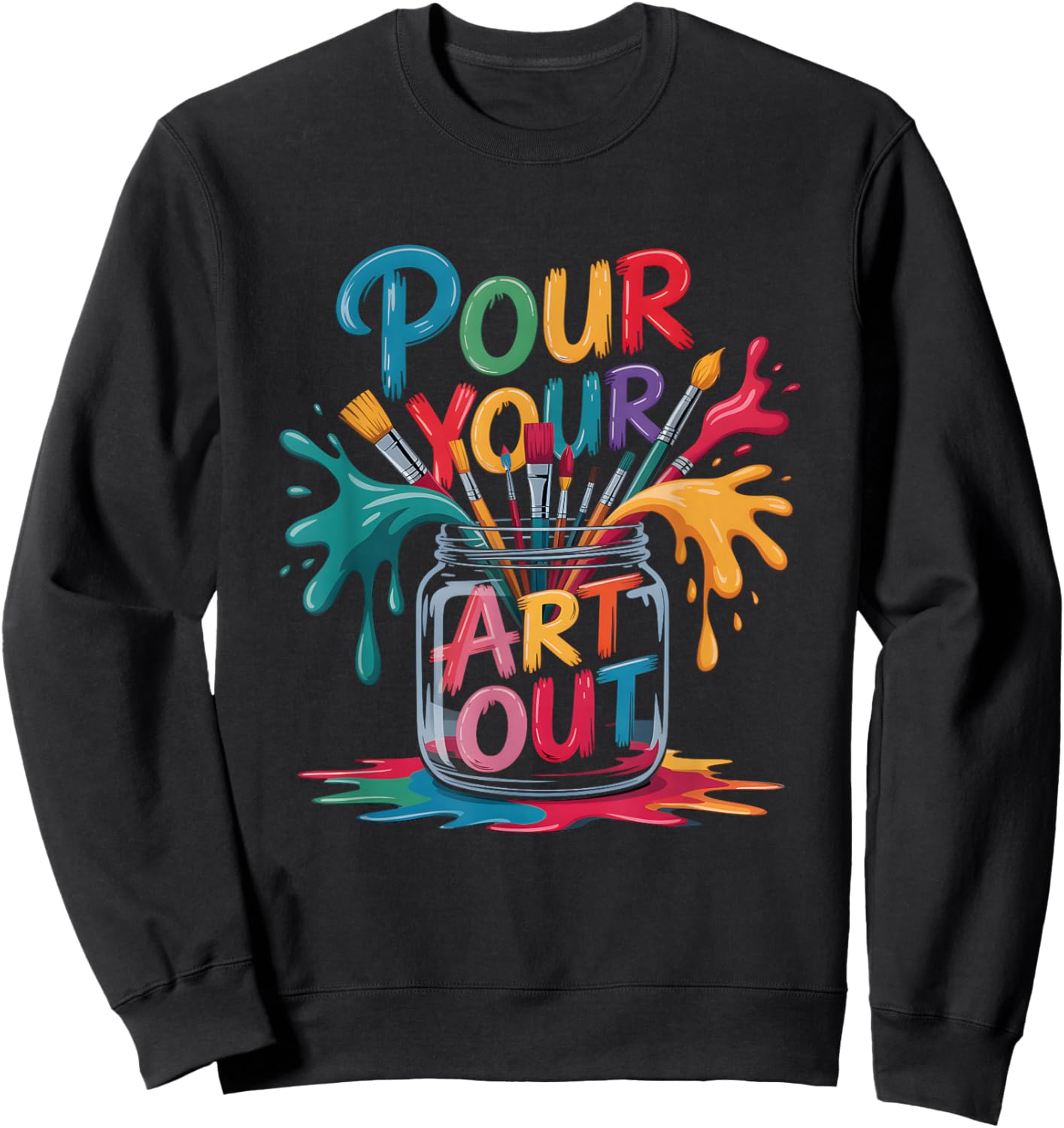 Your Art Out Sweatshirt - Sweatshirt | Black