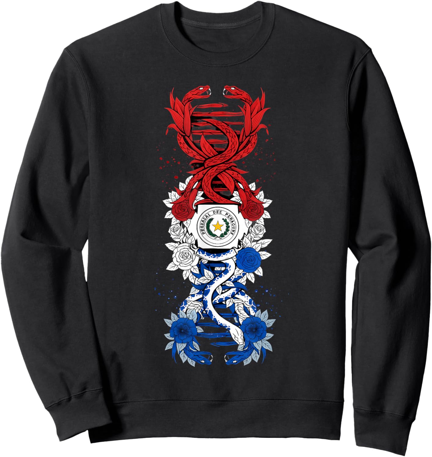 Paraguay Flag Paraguayan Pride Sweatshirt - Sweatshirt | Black