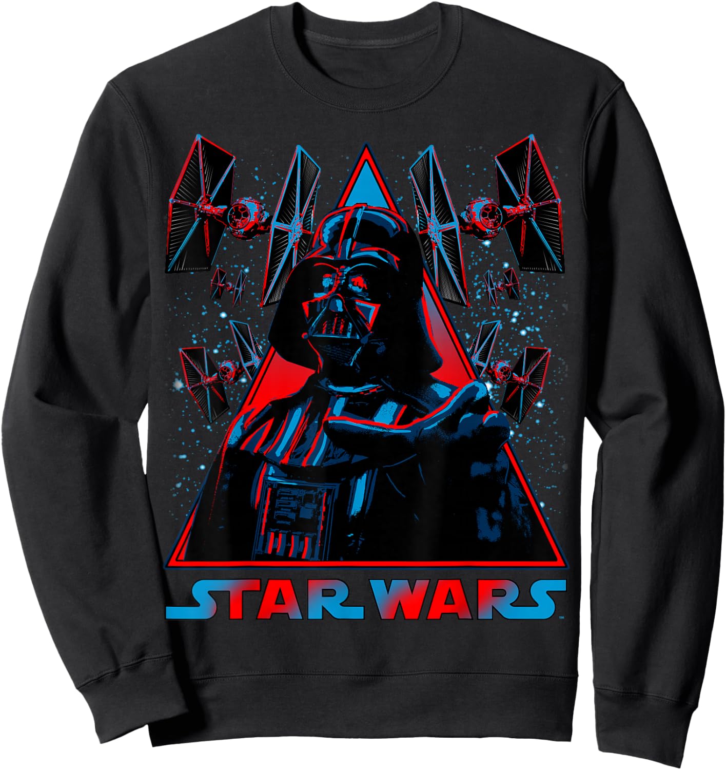 Star Wars Darth Vader Triangle Choke Badge Graphic Sweatshirt - Sweatshirt | Black