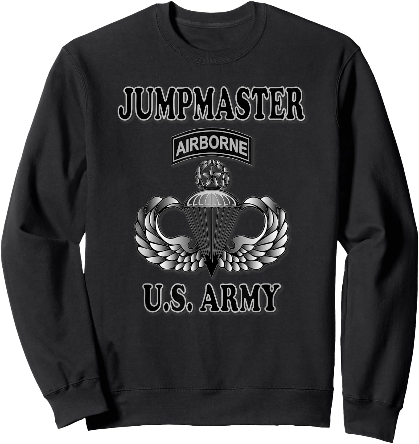 U.S. Army Jumpmaster (Front Design) Sweatshirt - Sweatshirt | Black
