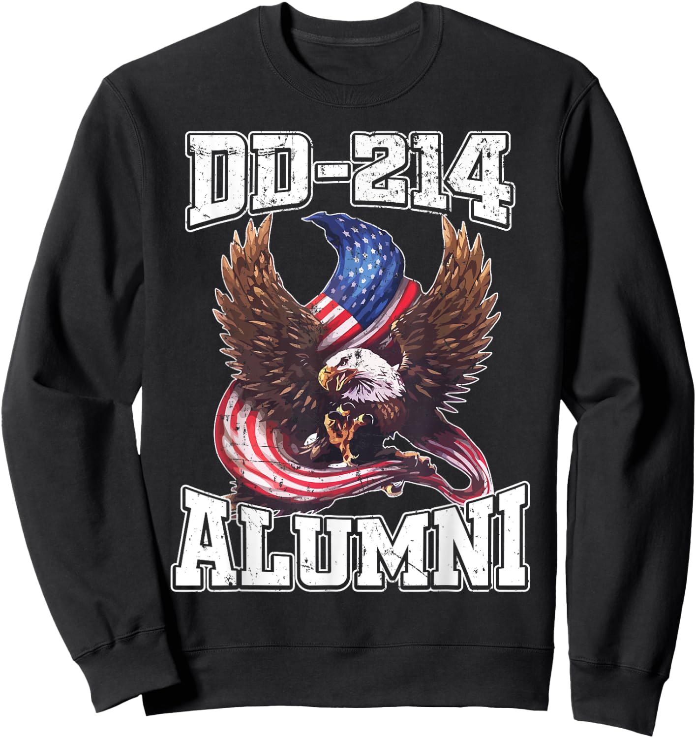 DD 214 DD-214 Alumni Shirt Military Veteran Sweatshirt - Sweatshirt | Black