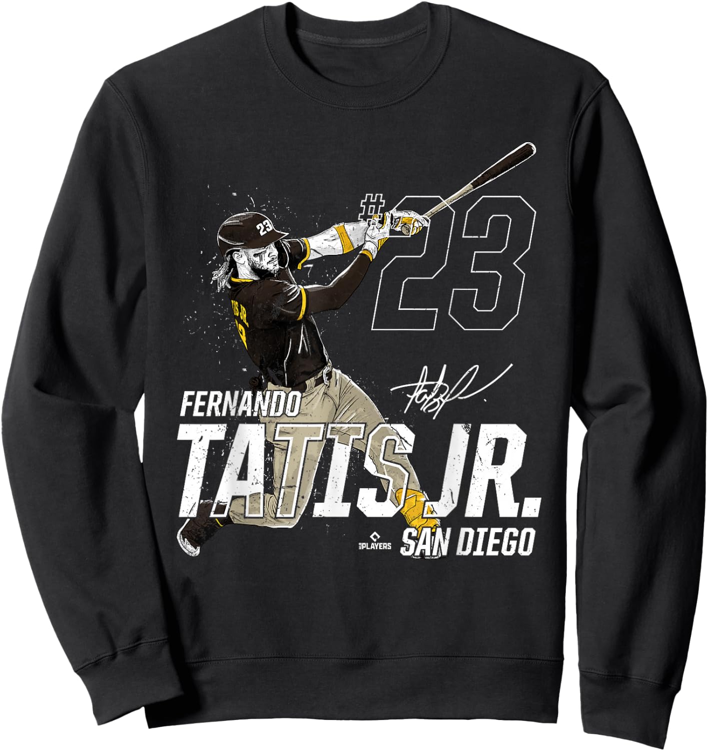 Dynamic Pose Fernando Tatis Jr San Diego Baseball MLBPA Sweatshirt - Sweatshirt | Black