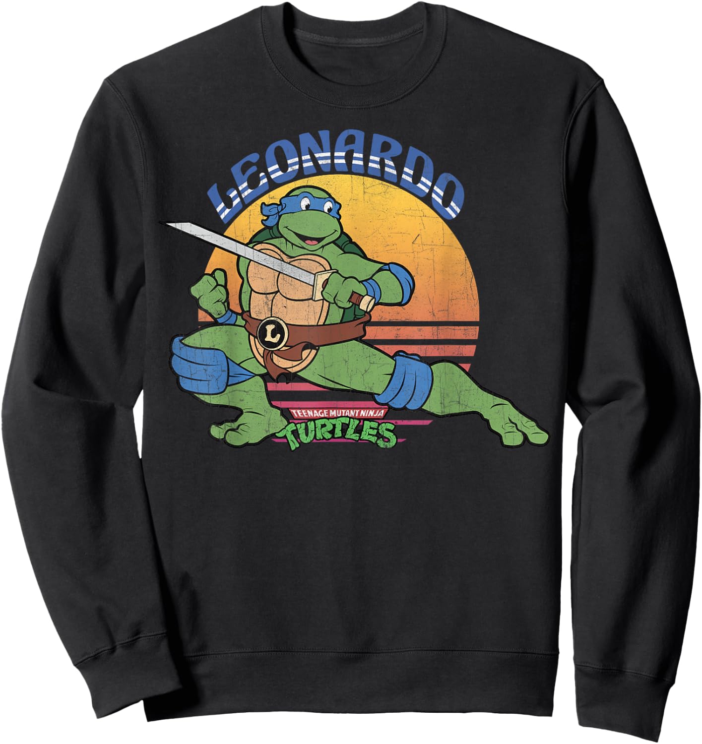 Teenage Mutant Ninja Turtles Leonardo Sun -Shirt Sweatshirt - Sweatshirt | Black