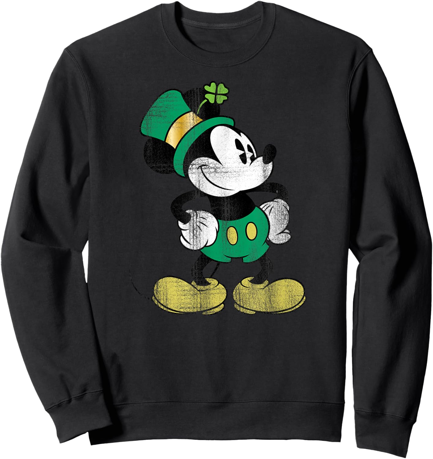 Mickey Mouse - St. Patrick's Day Leprechaun Sweatshirt - Sweatshirt | Black
