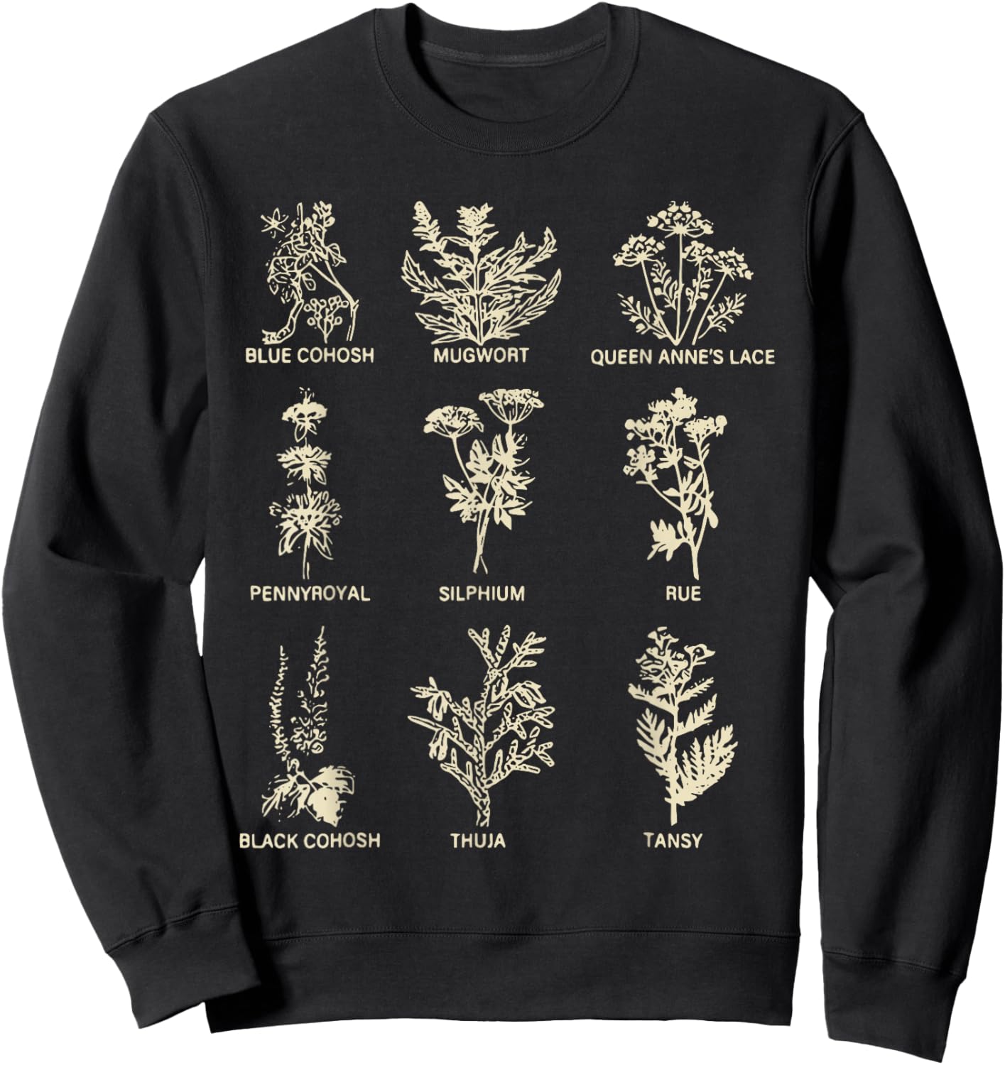 Subtle Pro Choice Rights My Body My Choice Herbs Sweatshirt - Sweatshirt | Black